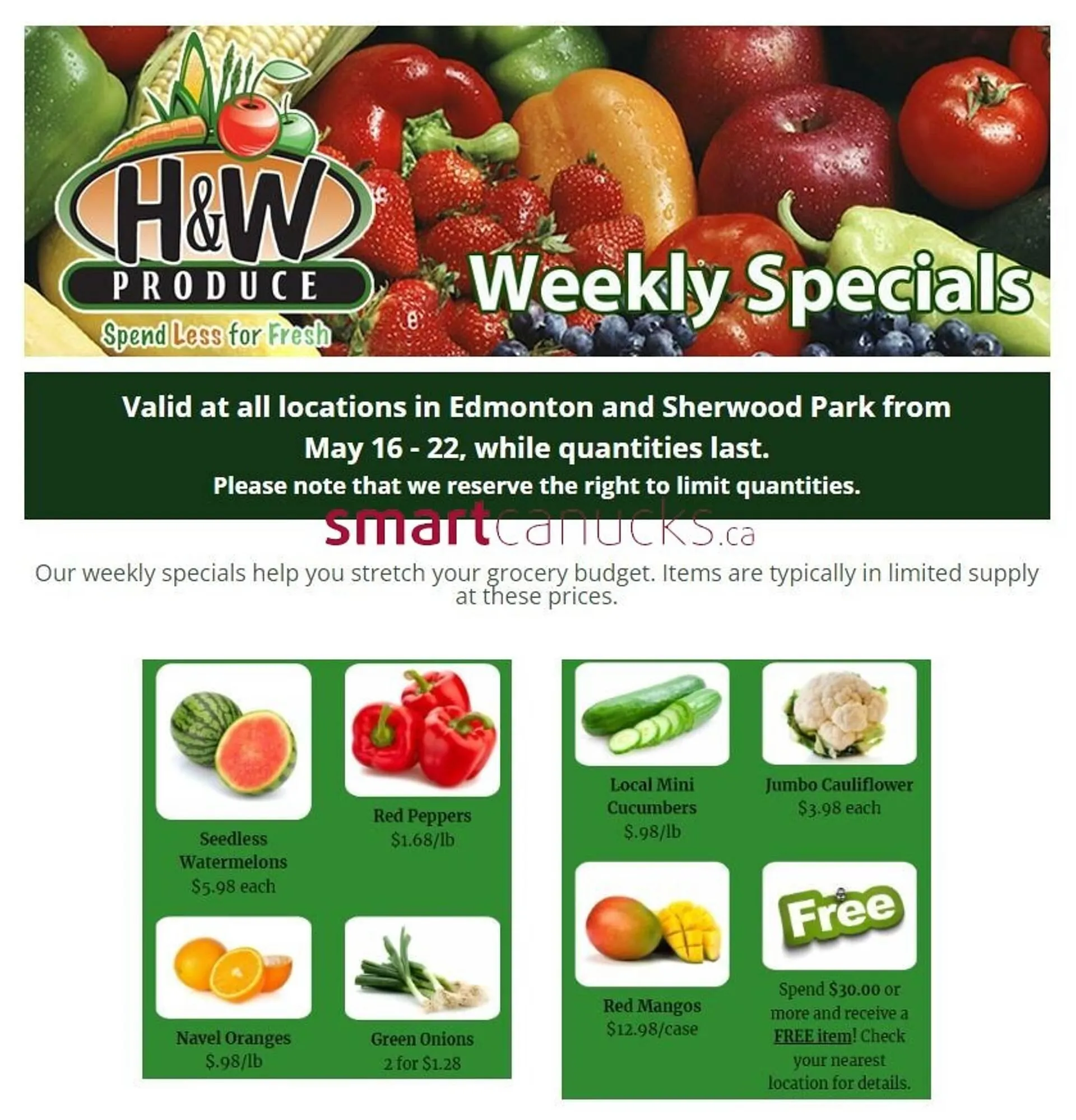 H&W Produce flyer - 1