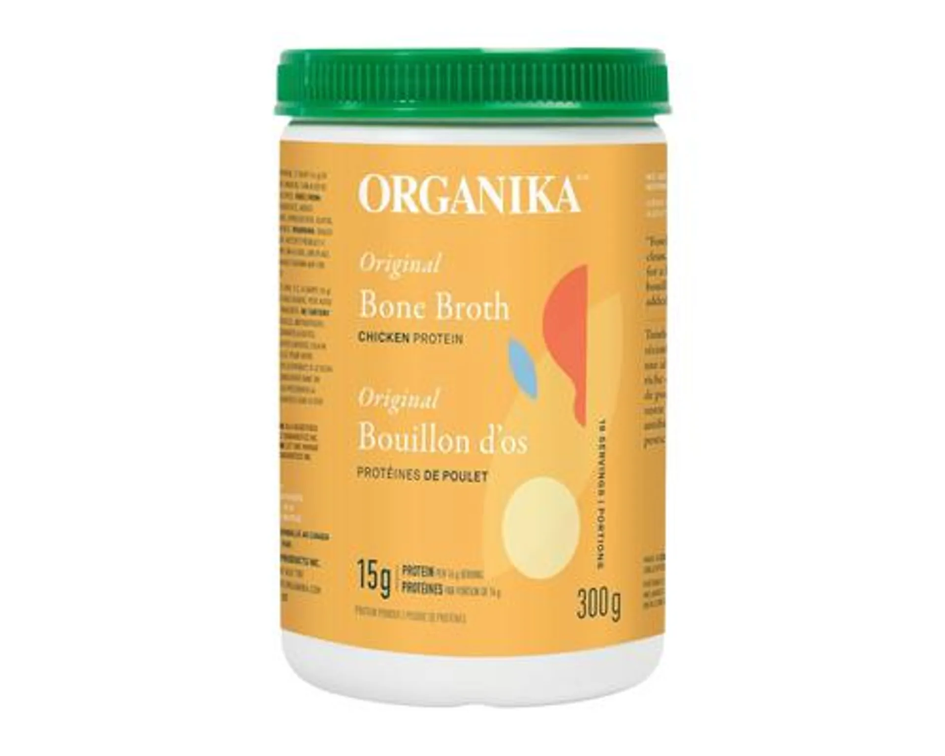 Organika Bone Broth Chicken Protein Powder Original 300g