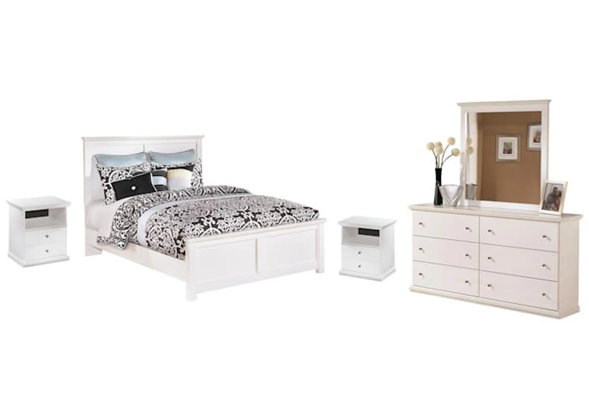 Bostwick Shoals 5 Piece Queen Panel Bedroom - White