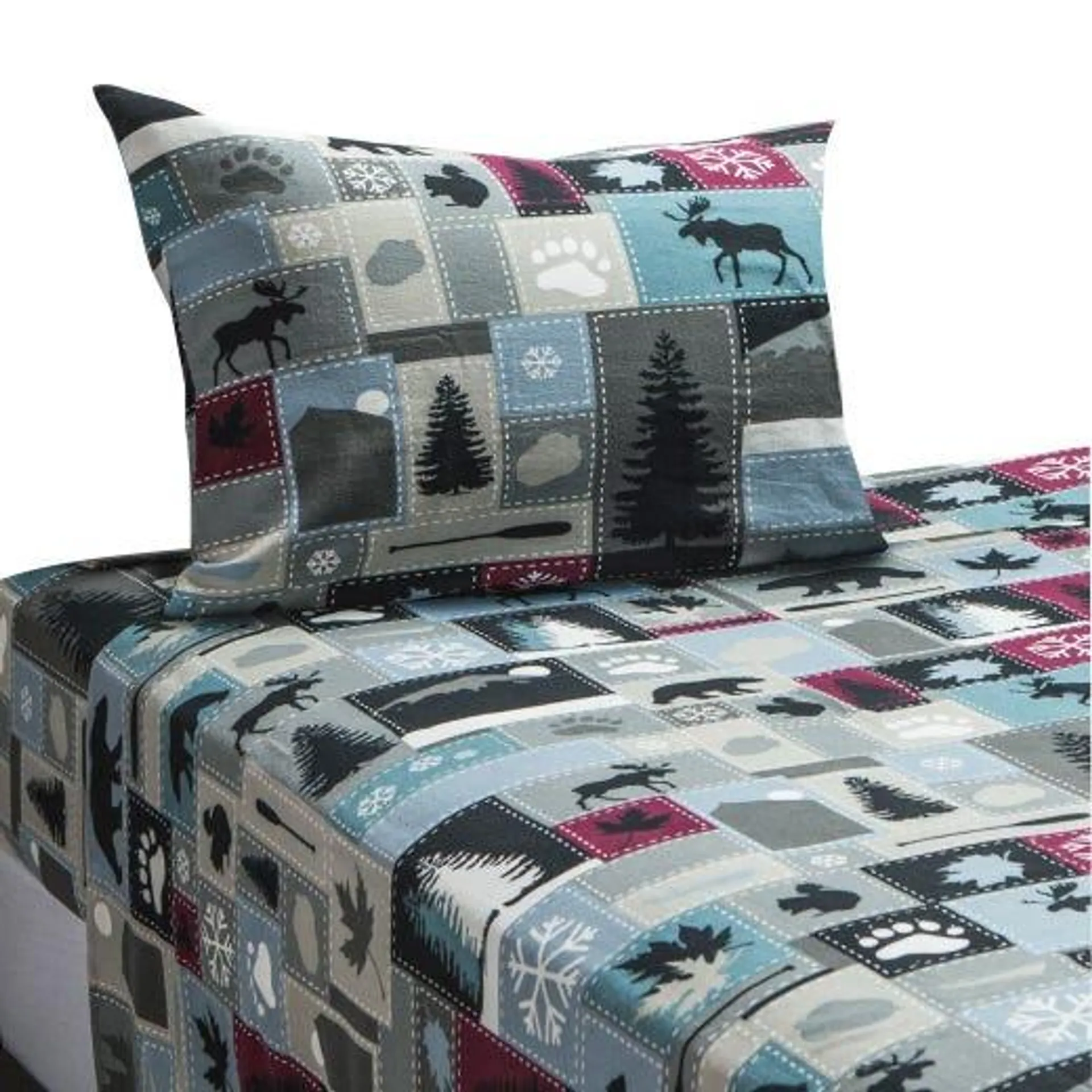 100% Cotton Flannel Sheet Set (Twin)