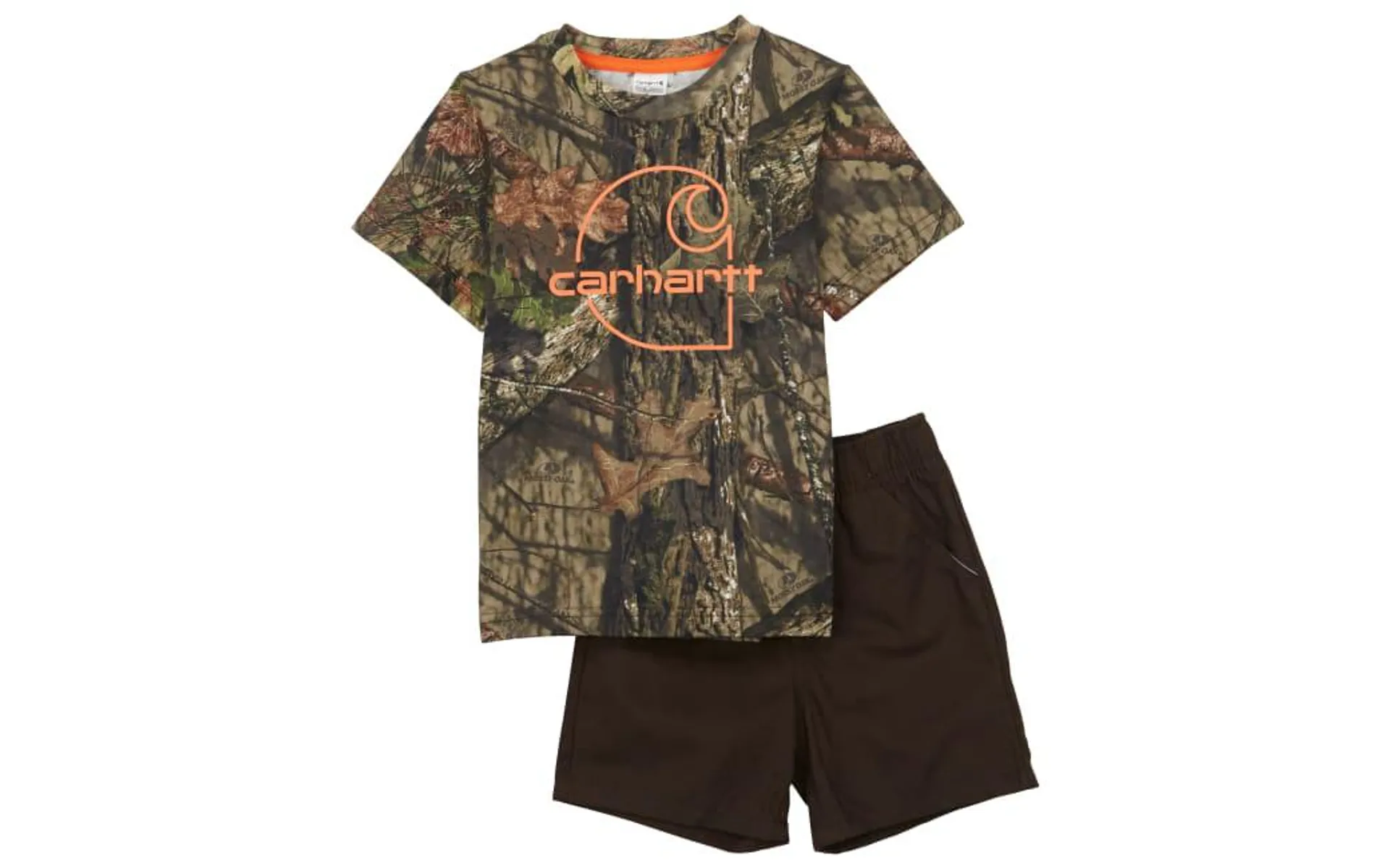 Carhartt Camo Short-Sleeve T-Shirt and Canvas Shorts Set for Toddler Boys