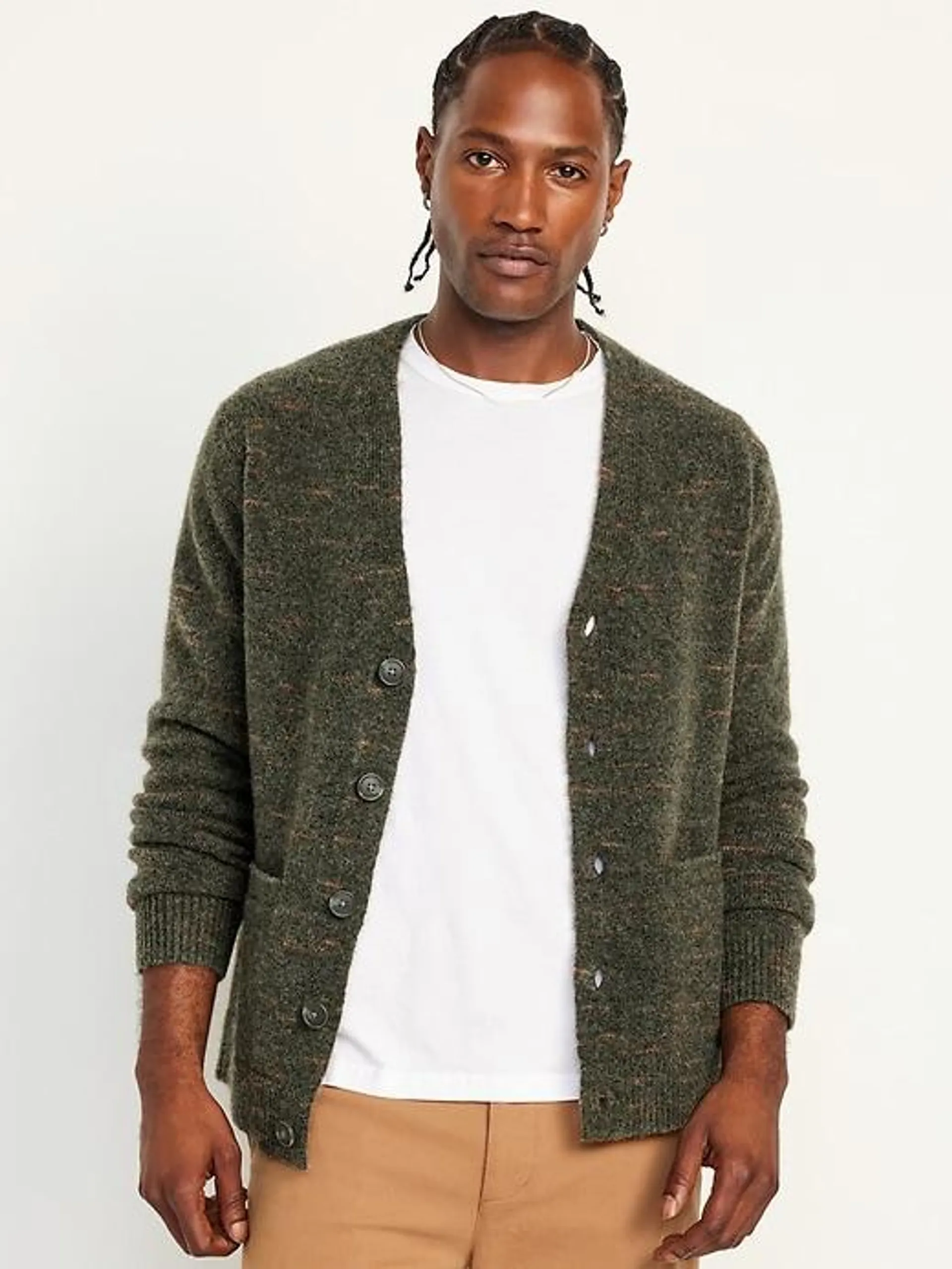 Space-Dye Cardigan Sweater