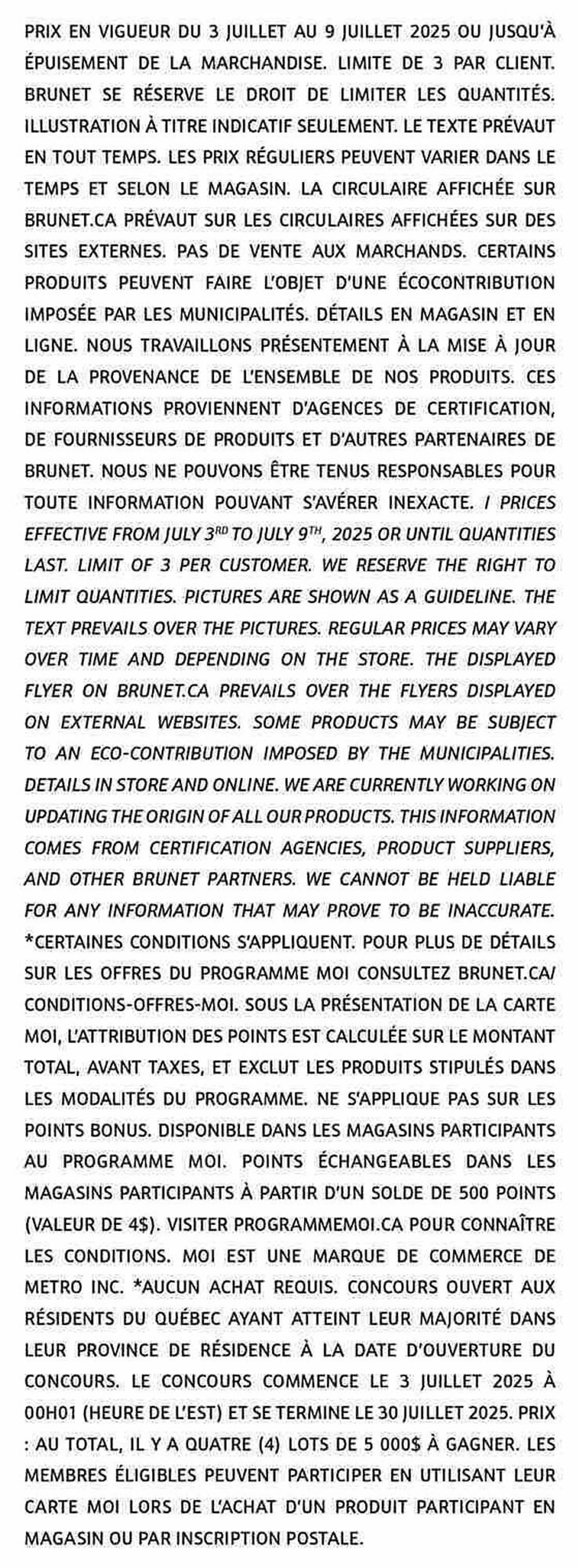 Brunet flyer from July 3 to July 9 2025 - flyer page 14