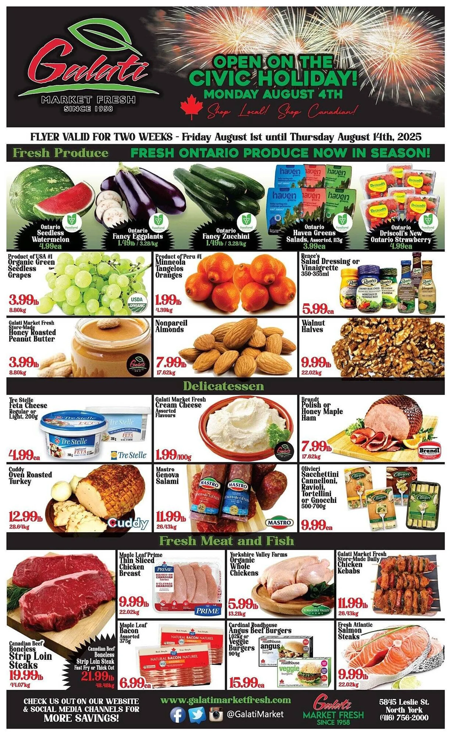 Galati Market Fresh flyer from August 1 to August 8 2025 - flyer page 1