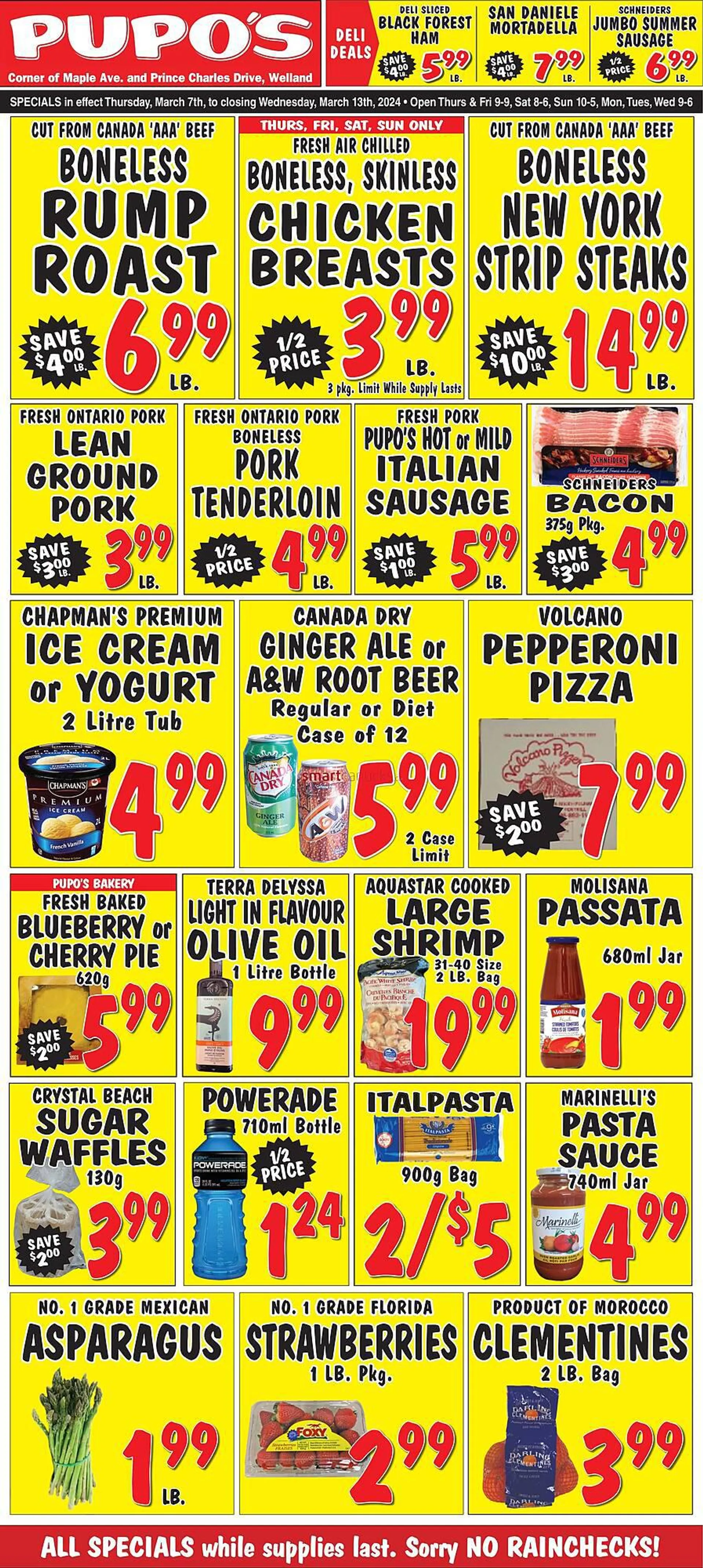 Pupo's Food Market flyer from March 7 to March 13 2024 - flyer page 1