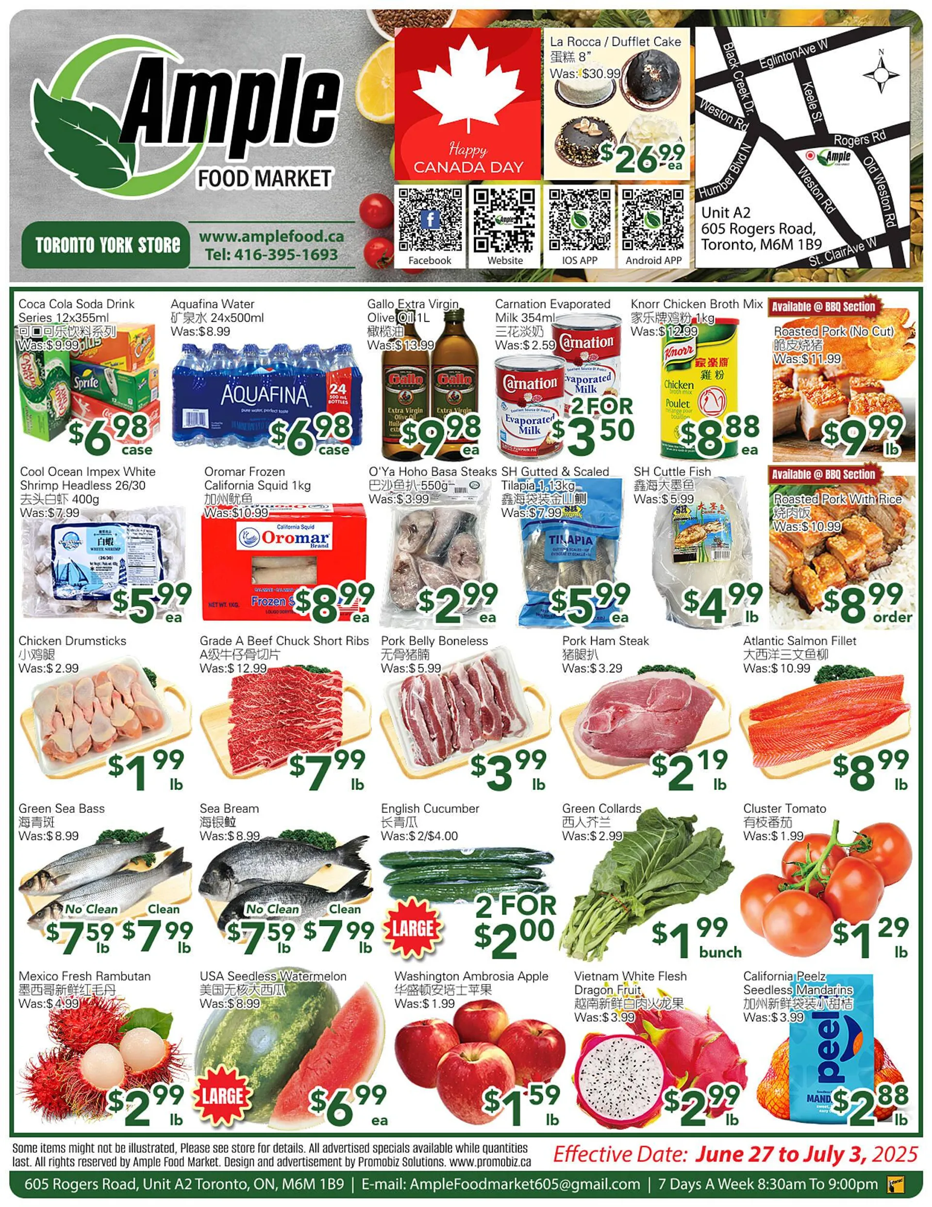 Ample Food Market flyer from June 27 to July 3 2025 - flyer page 1