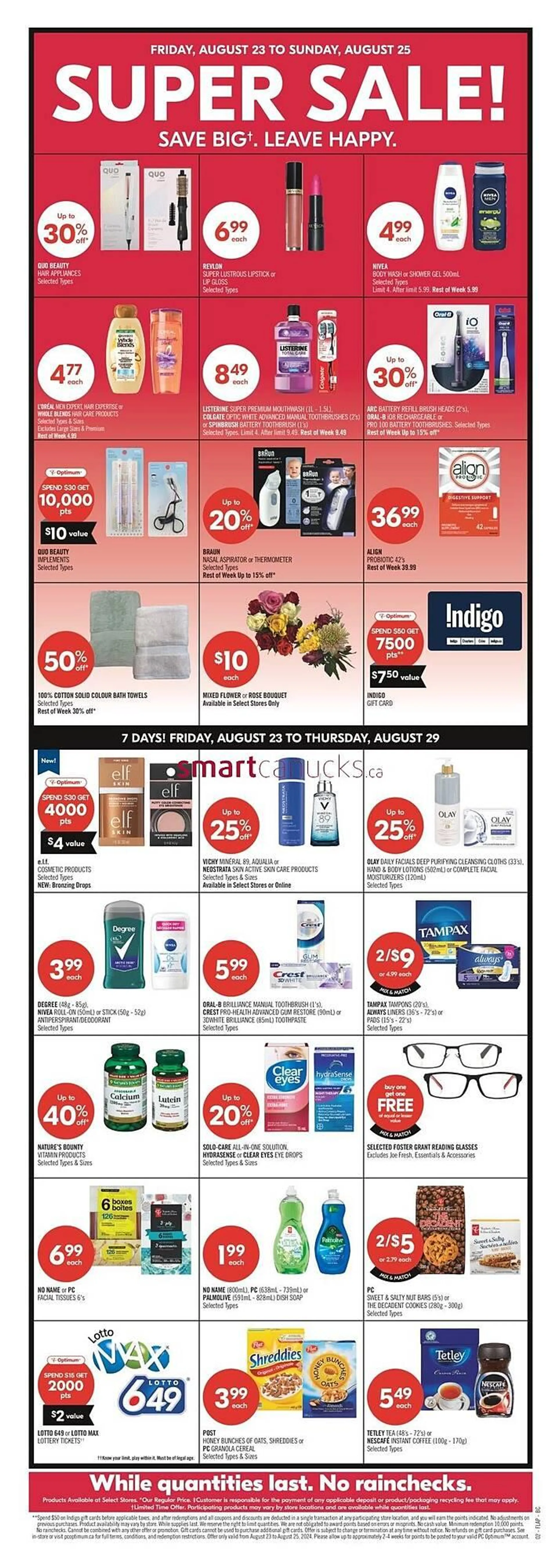 Shoppers Drug Mart flyer from August 22 to August 28 2024 - flyer page 3