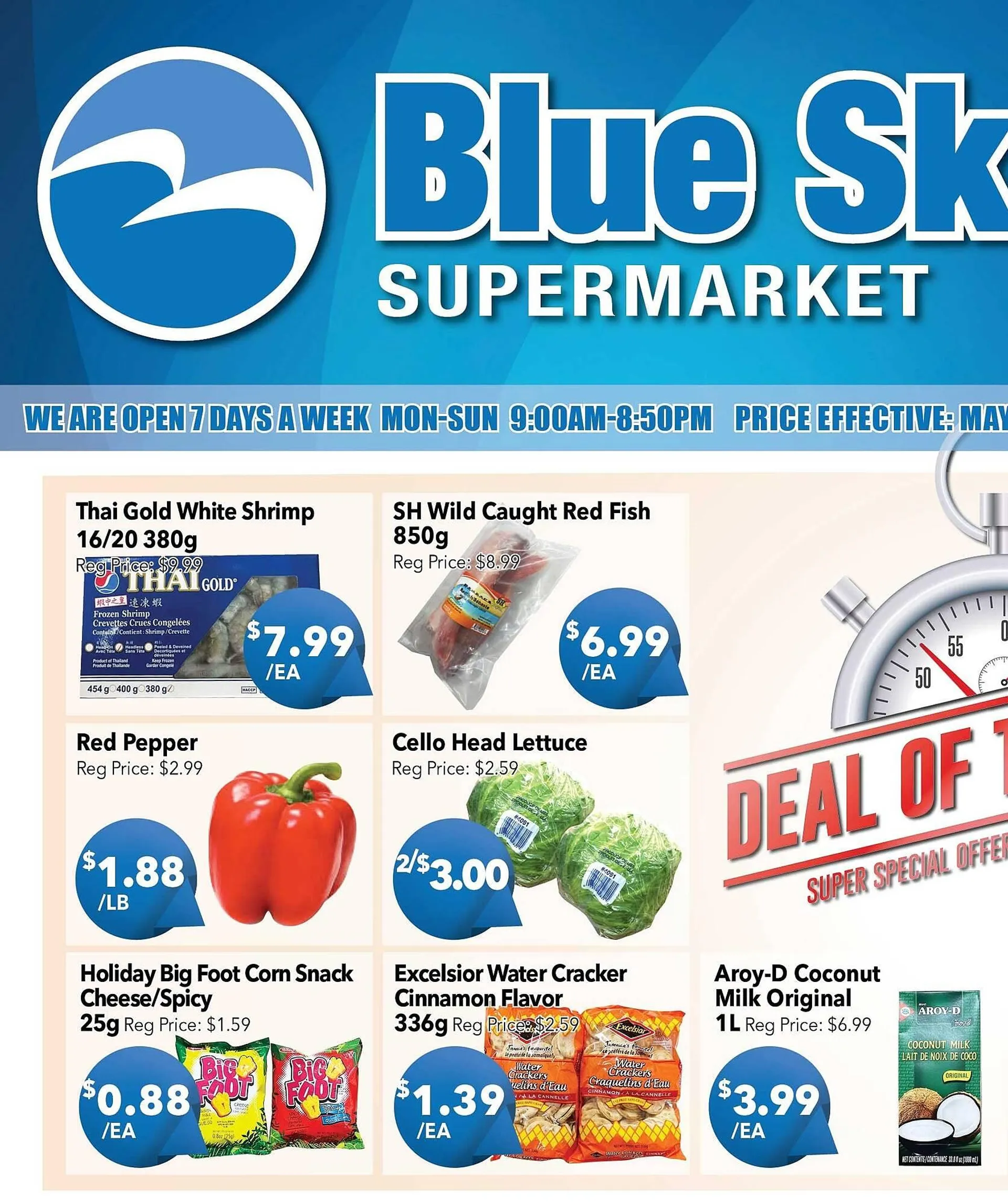 Blue Sky Supermarket flyer - 1