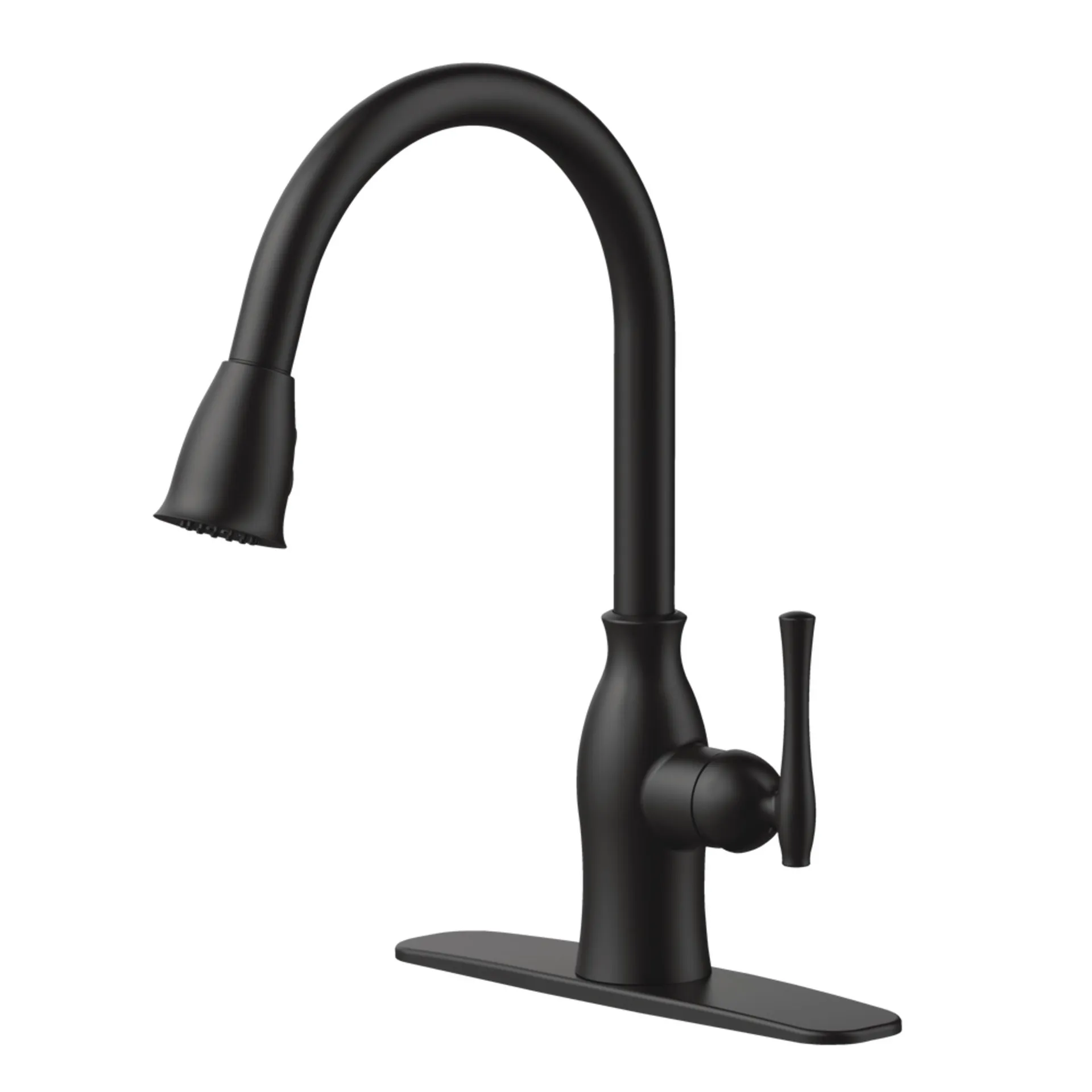 Danze Lisa 1-Handle Pull-Down Kitchen Faucet, Matte Black