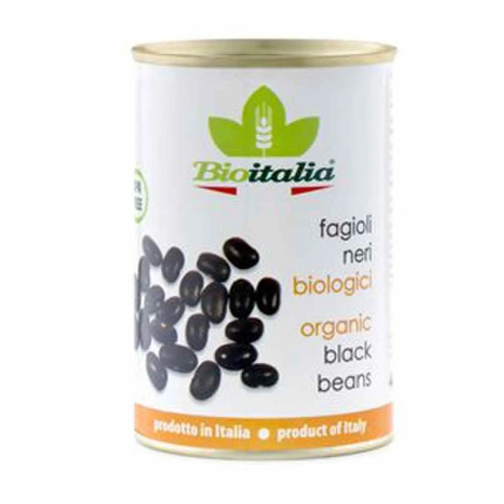 Bioitalia Canned Black Beans Org 398 ml