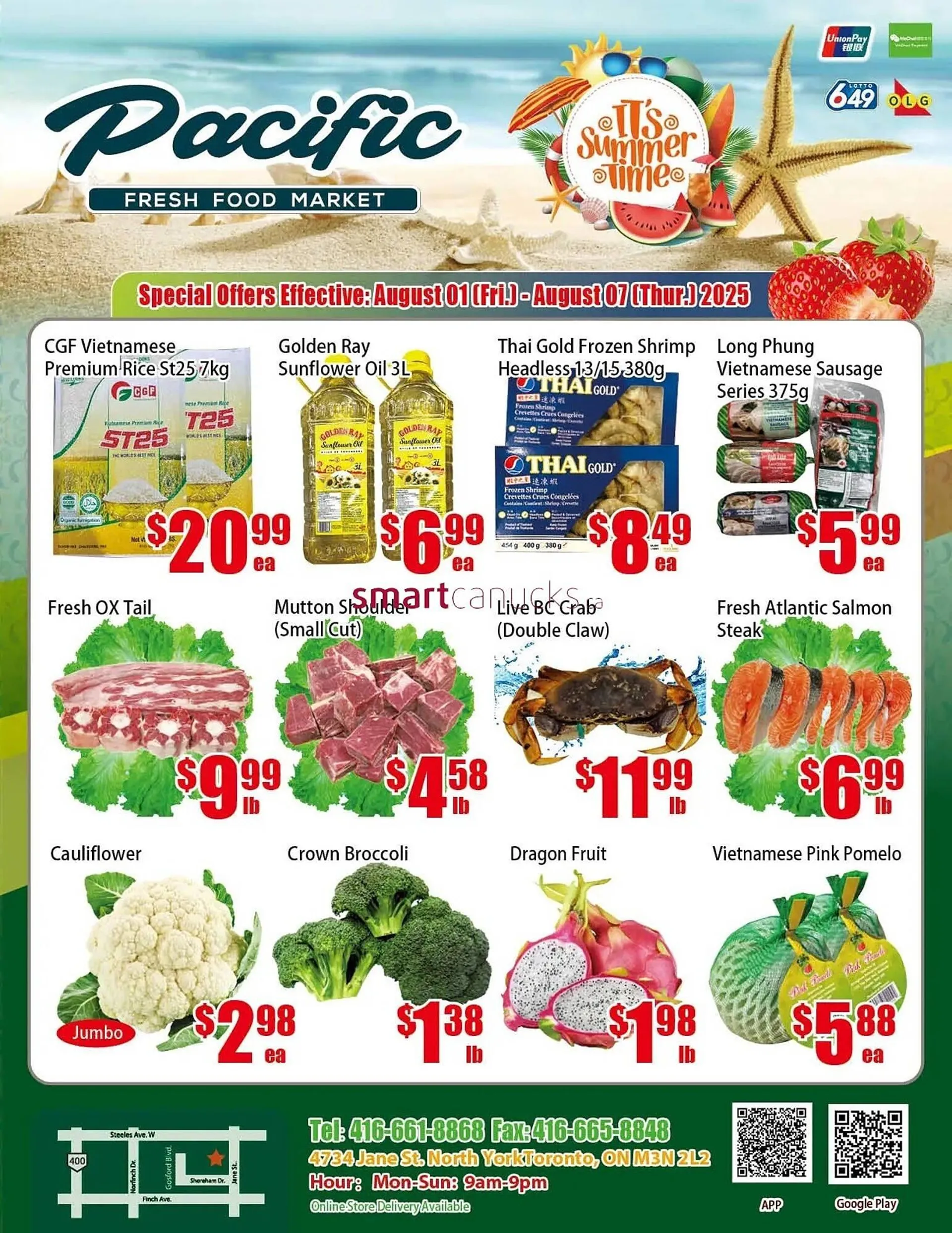 New Pacific Supermarket flyer from August 1 to August 7 2025 - flyer page 1