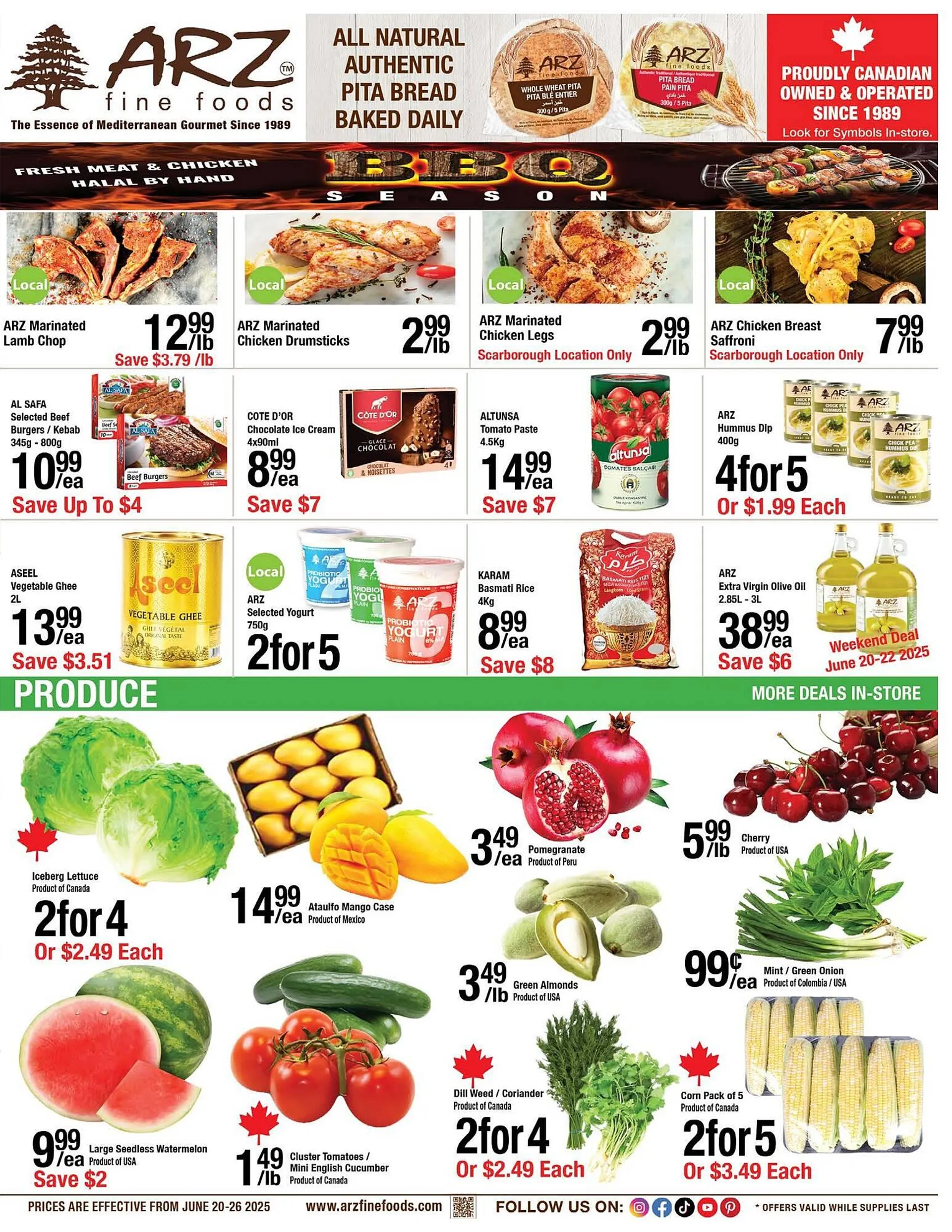 Arz Fine Foods flyer from June 20 to June 26 2025 - flyer page 1
