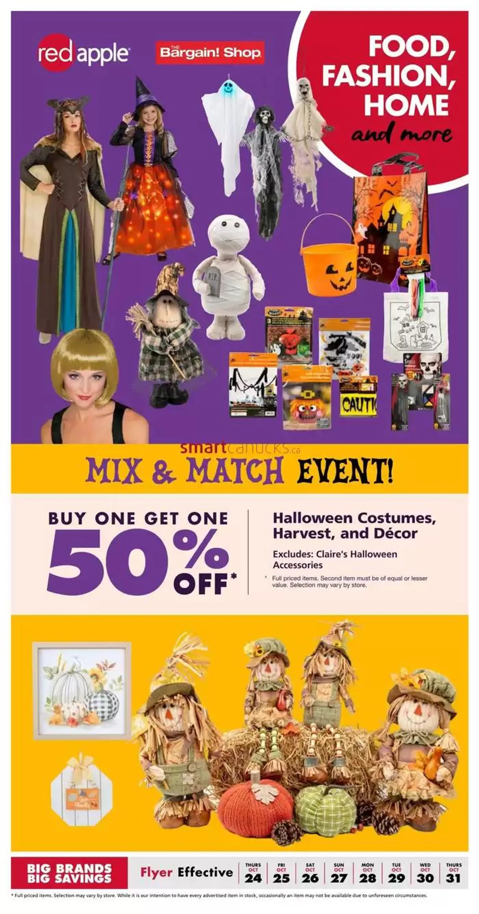 Mix & Match Event from October 24 to October 31 2024 - flyer page 1