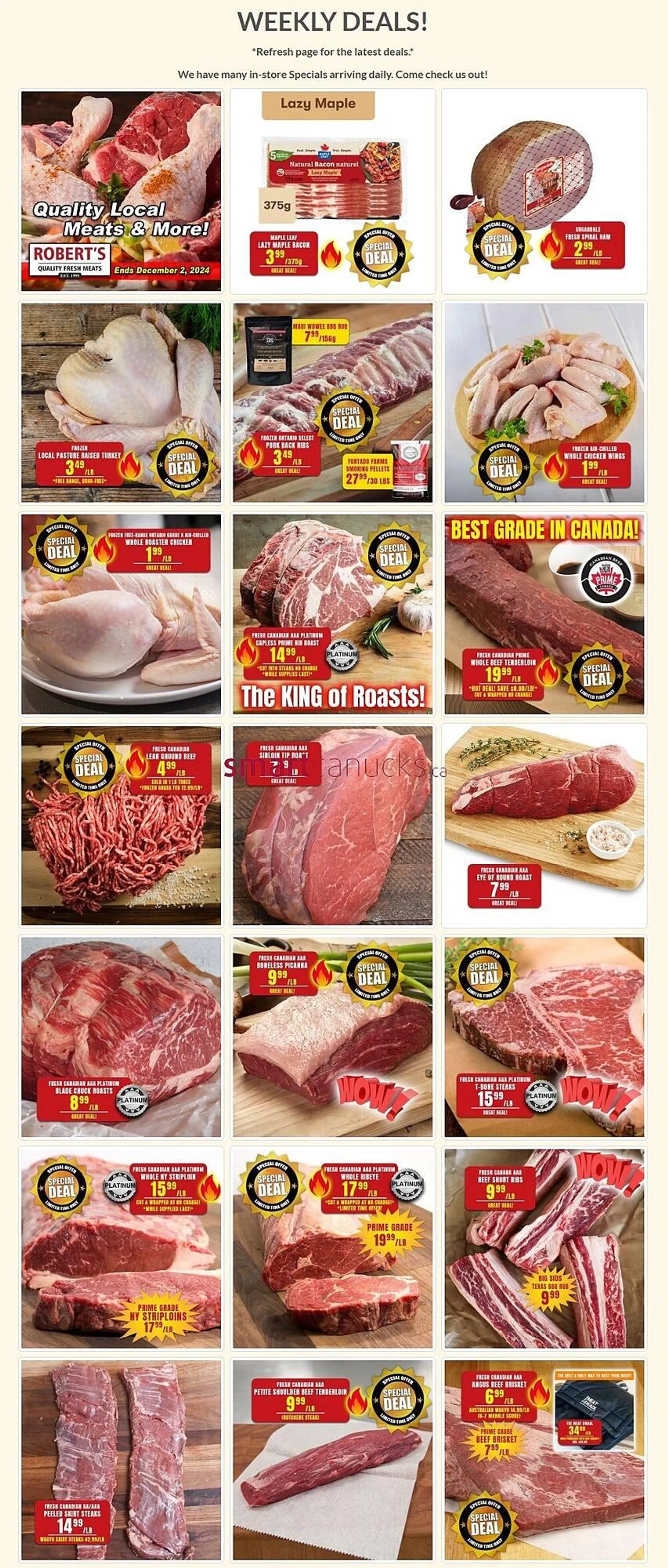 Roberts Fresh and Boxed Meats flyer - 1