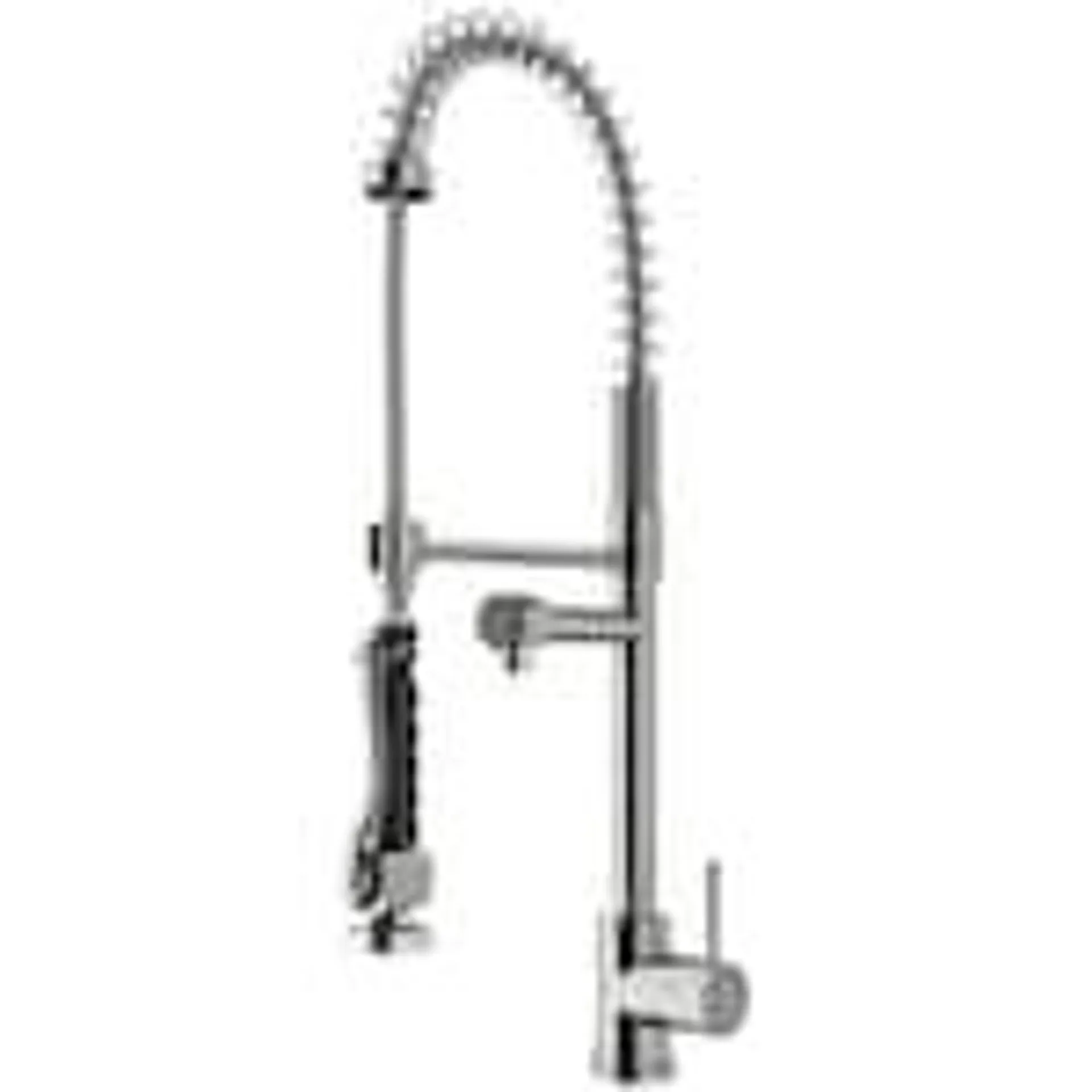 Zurich Single-Handle Pull-Down Sprayer Kitchen Faucet in Stainless Steel