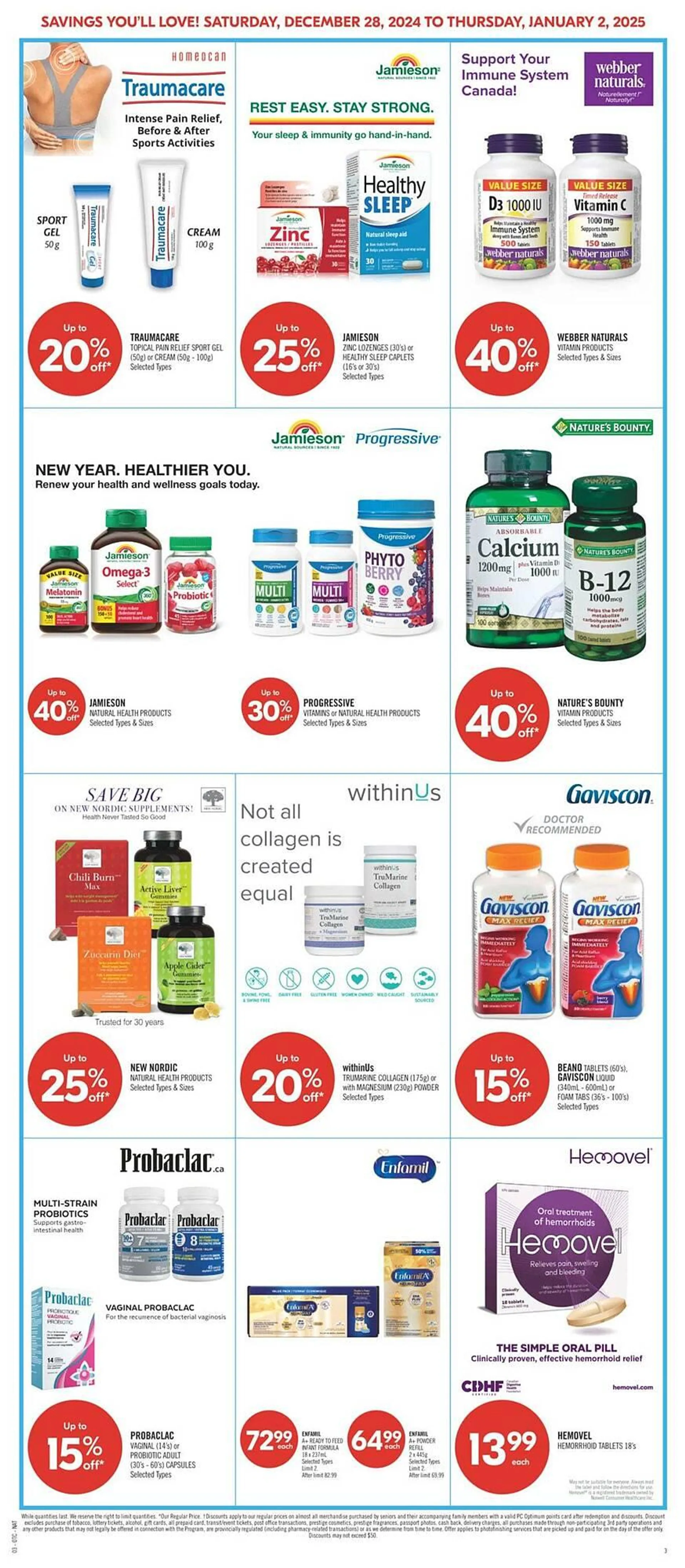 Shoppers Drug Mart flyer from December 28 to January 6 2025 - flyer page 7