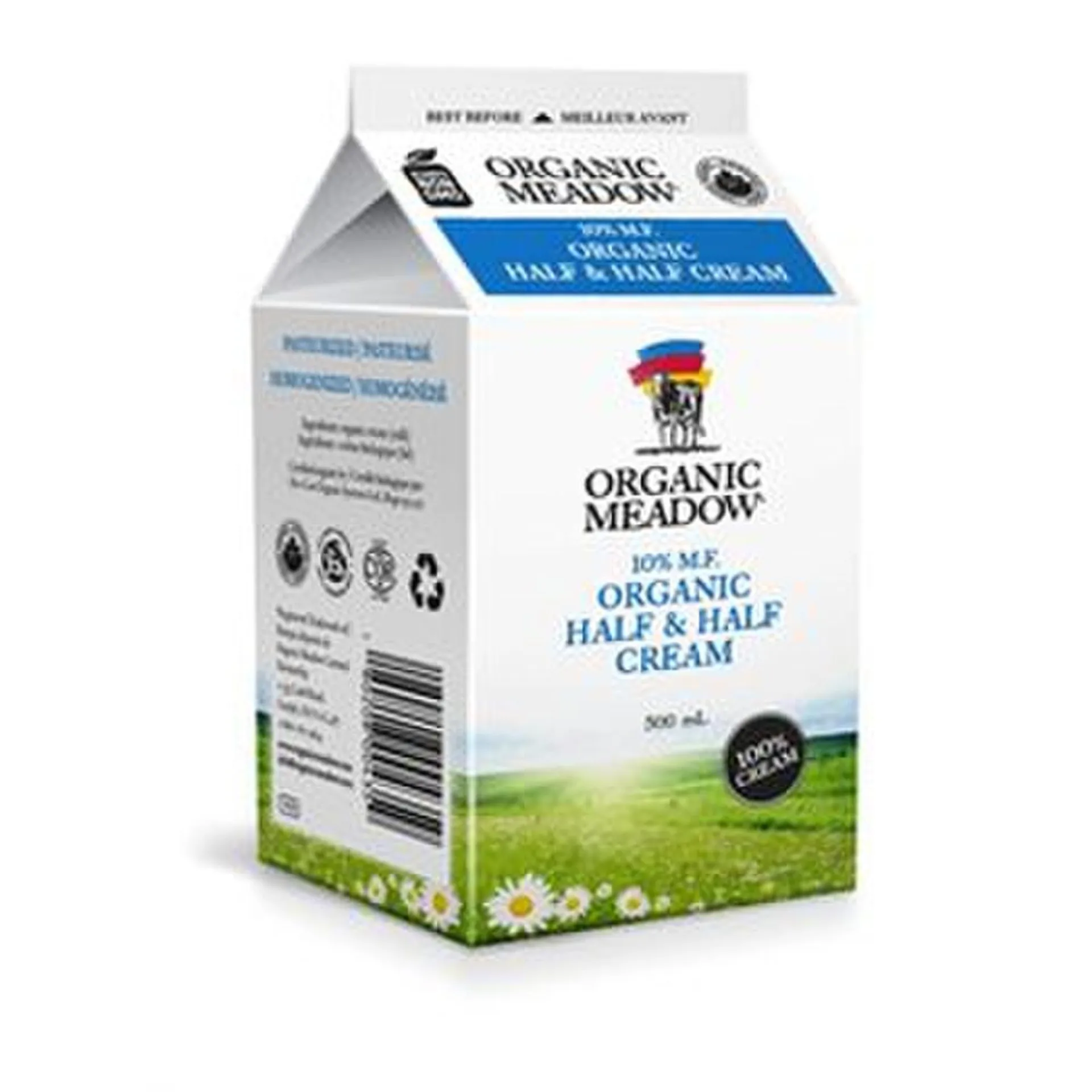 Organic Meadow 10% Half Half Cream 500 ml