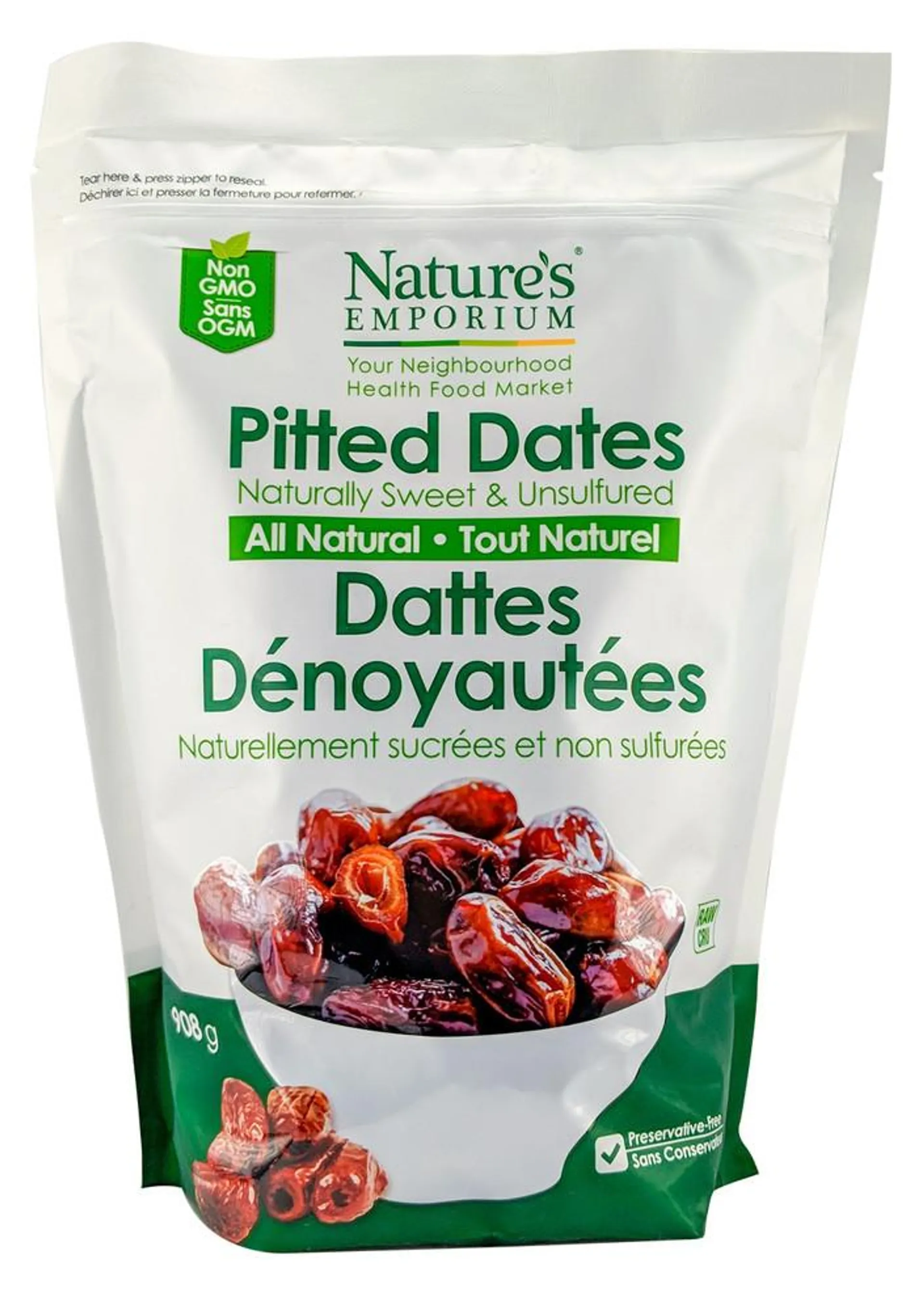 Natures Emporium Natural Whole Pitted Dates 908 g