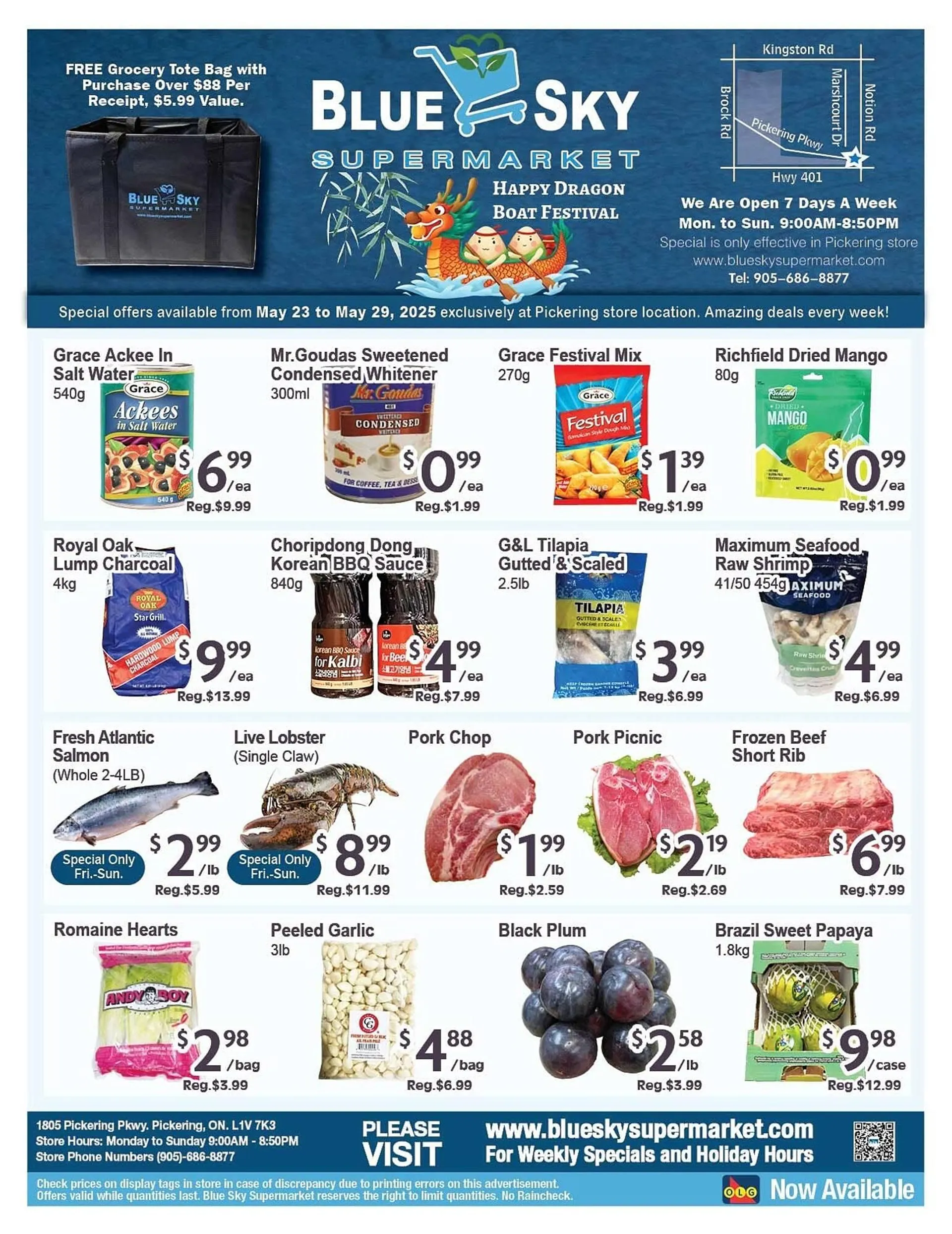 Blue Sky Supermarket flyer from May 23 to May 29 2025 - flyer page 1