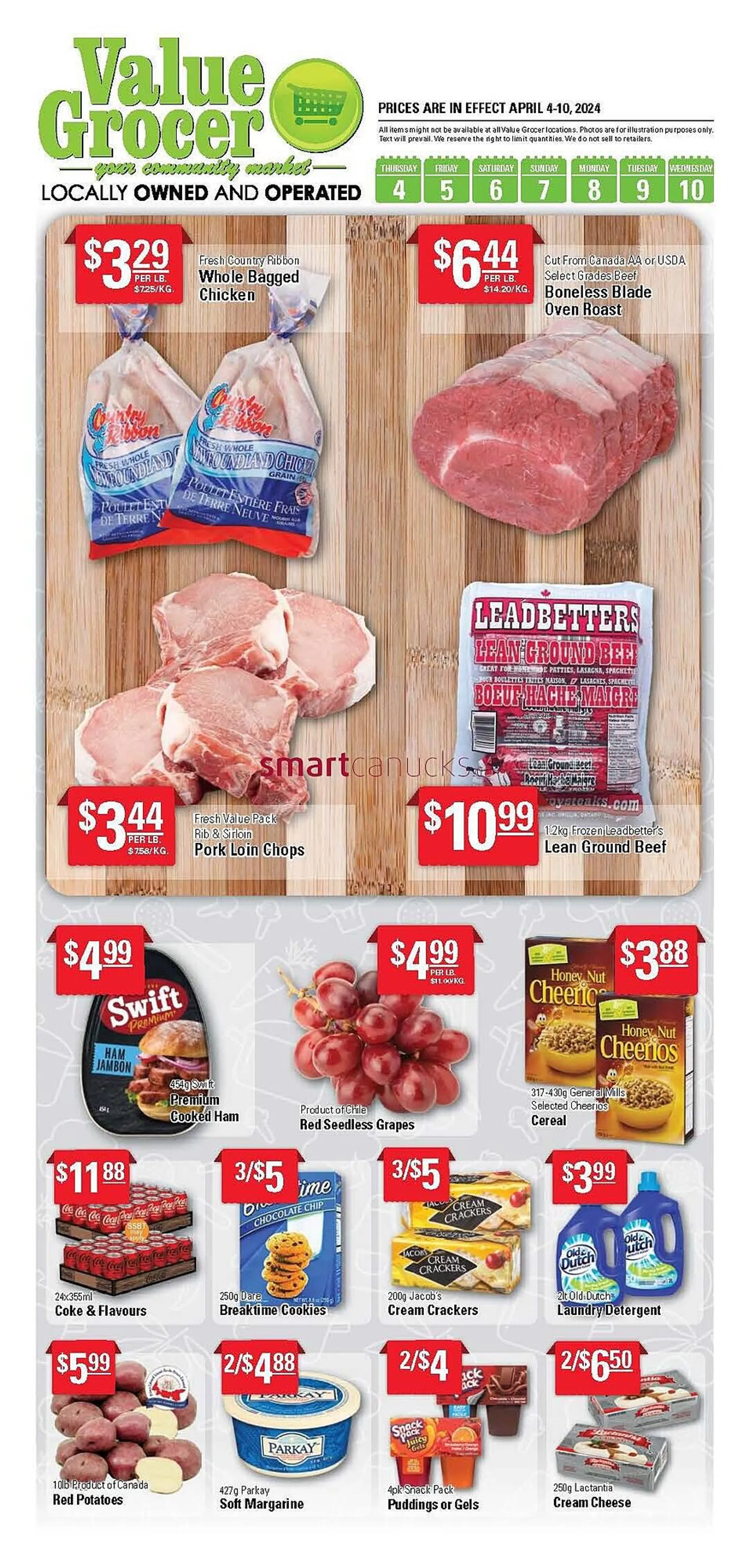 Value Grocer flyer from April 4 to April 10 2024 - flyer page 1