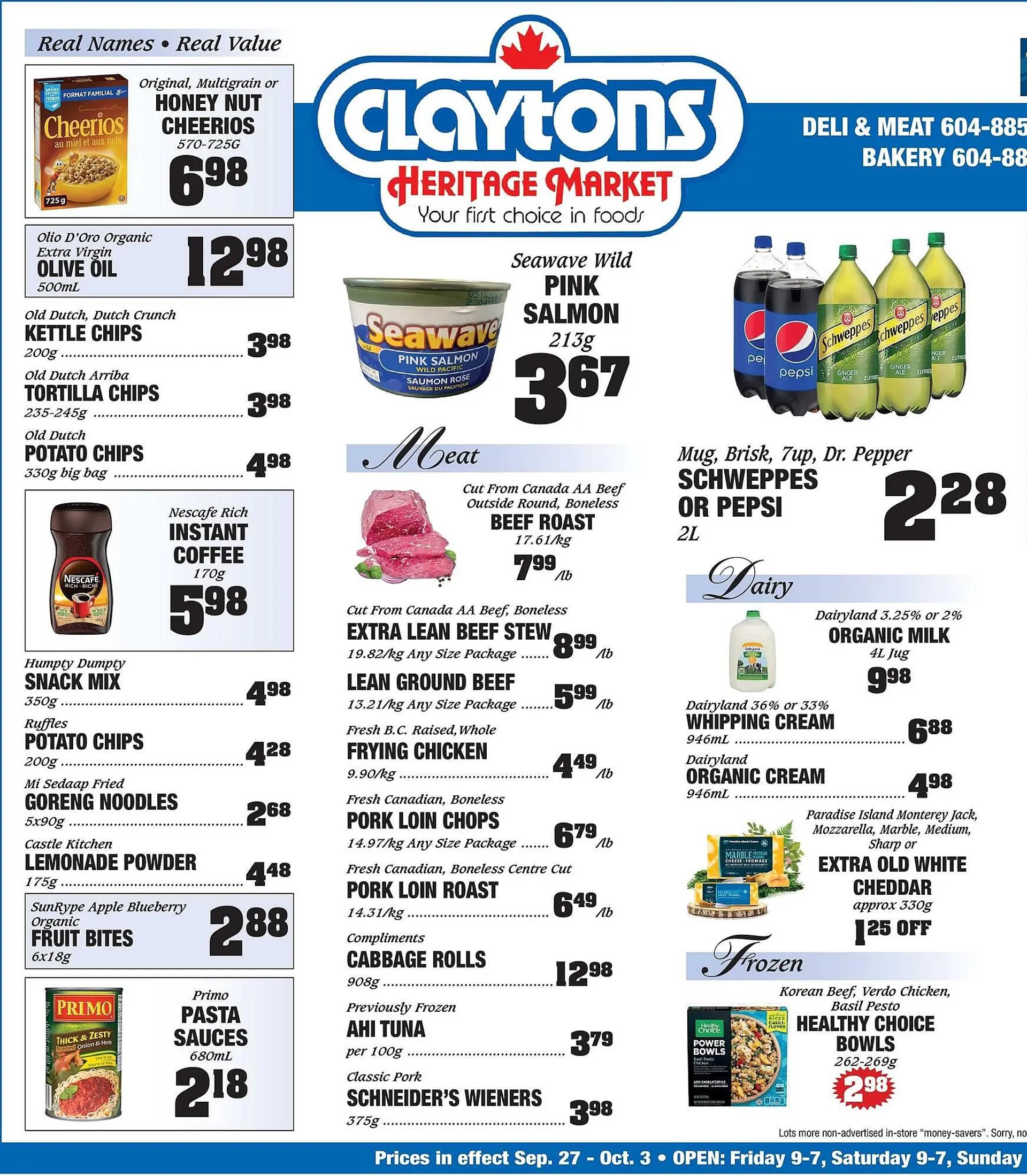 Claytons Heritage Market flyer - 1