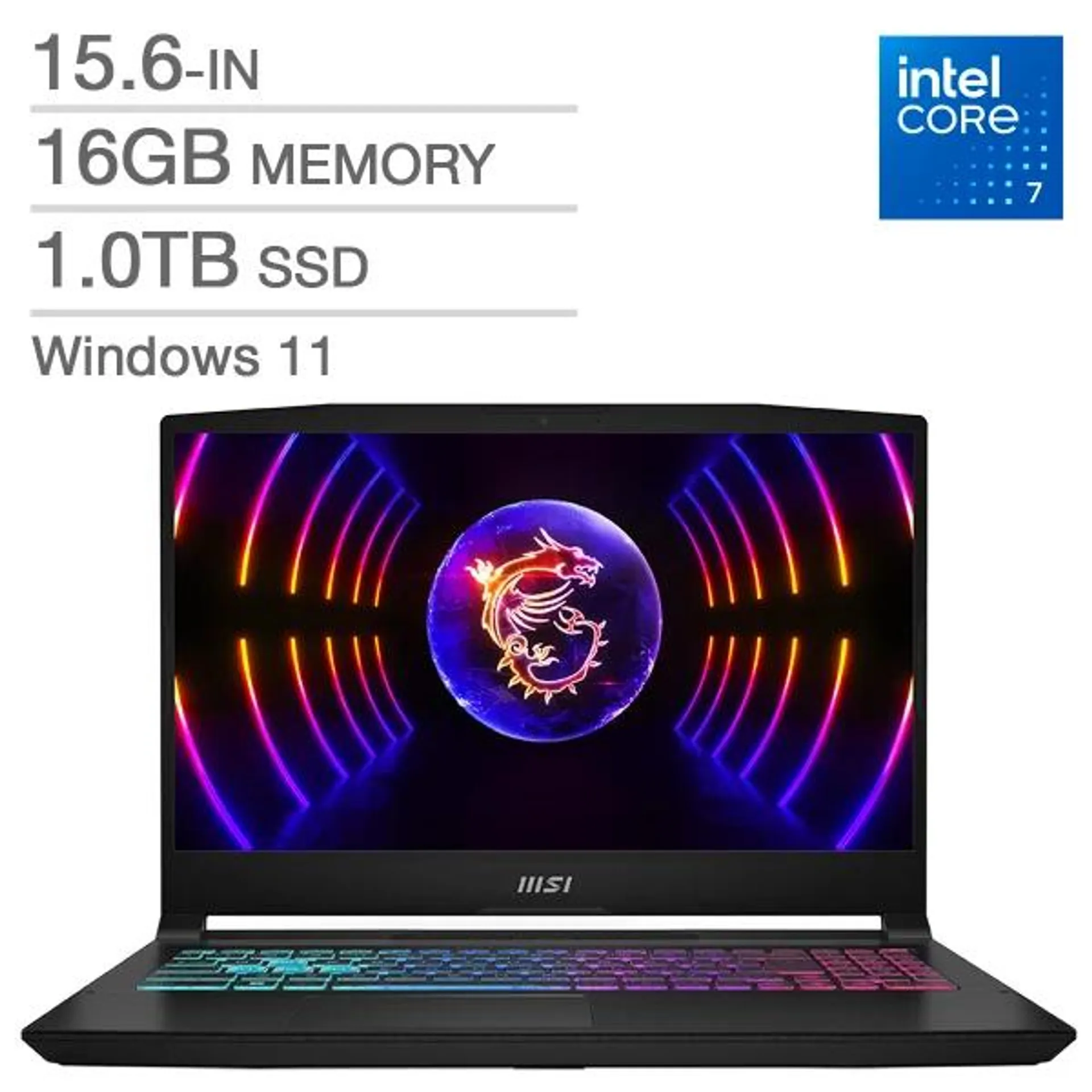 MSI Katana 15.6 in. Gaming Laptop, Intel Core i7-13620H, 16GB RAM, 1TB SSD, 8 GB NVIDIA GeForce RTX 4060