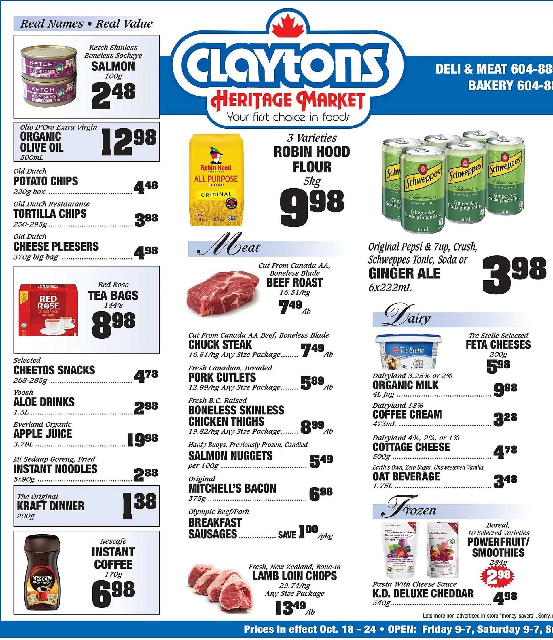 Claytons Heritage Market flyer - 1