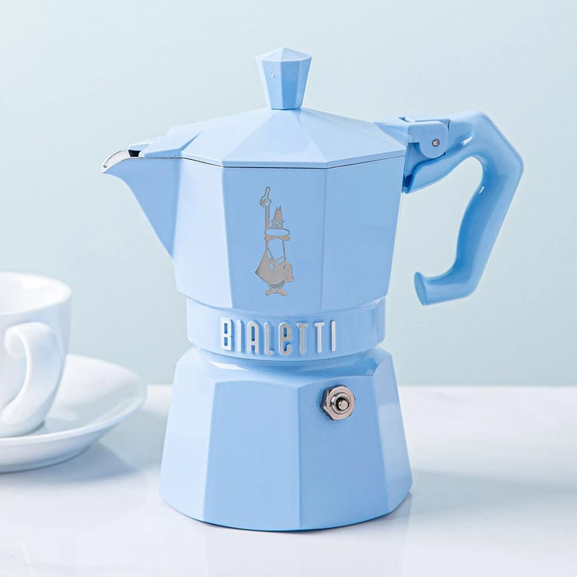 Bialetti Moka Express Stovetop Espresso Maker (Blue)