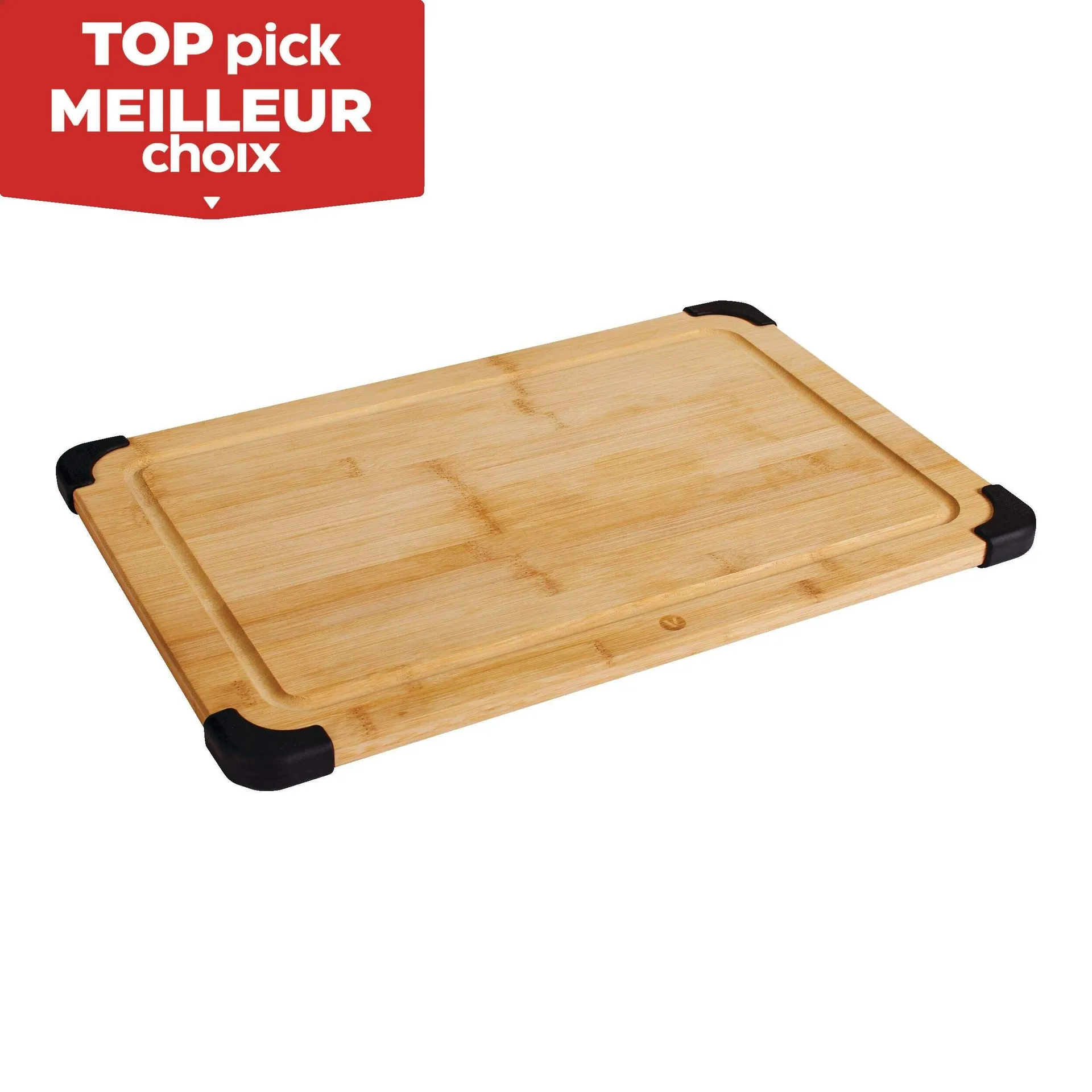 Vida by Paderno Bamboo Cutting Board, Non-Slip, 12-in x 18-in