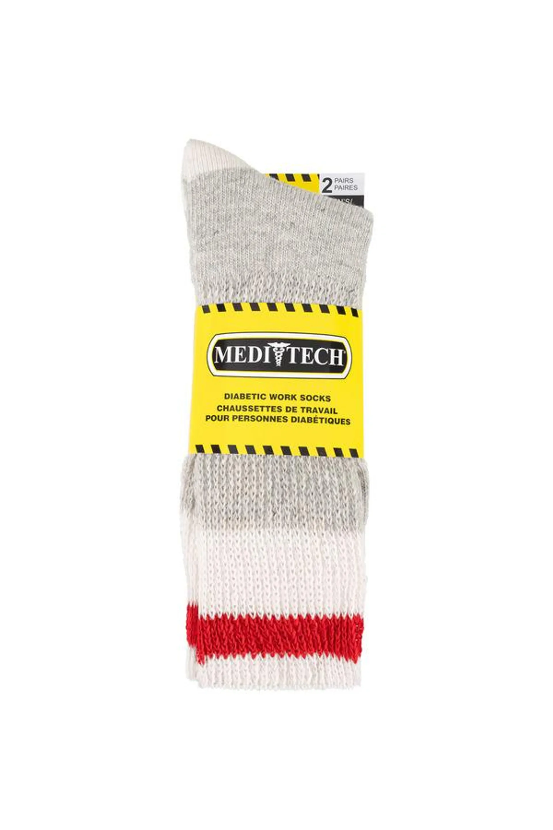 Medit Tech - Men's wool work diabetic socks - 2 pairs