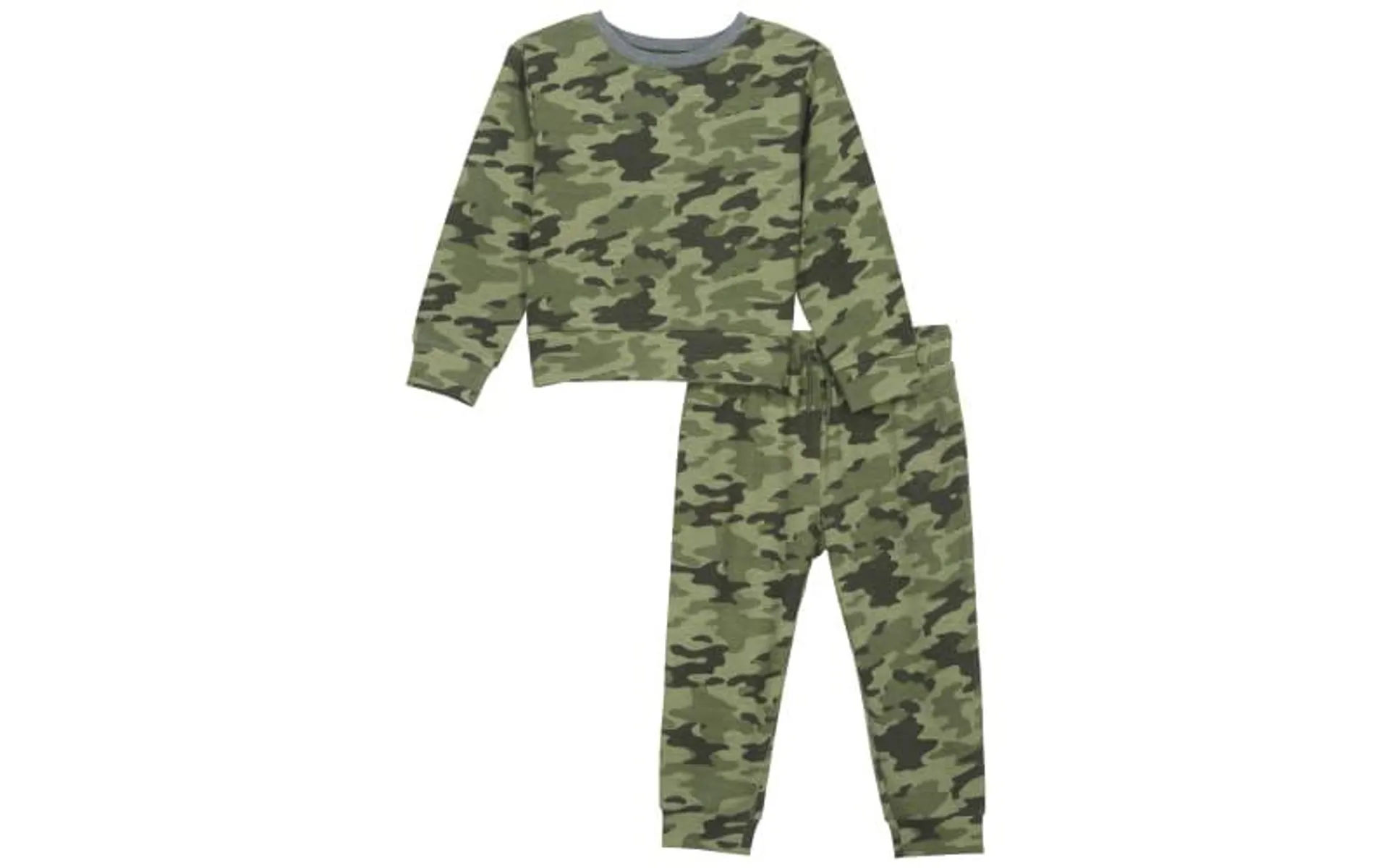 Outdoor Kids Long-Sleeve Shirt and Jogger Pants Lounge Set for Babies or Toddlers