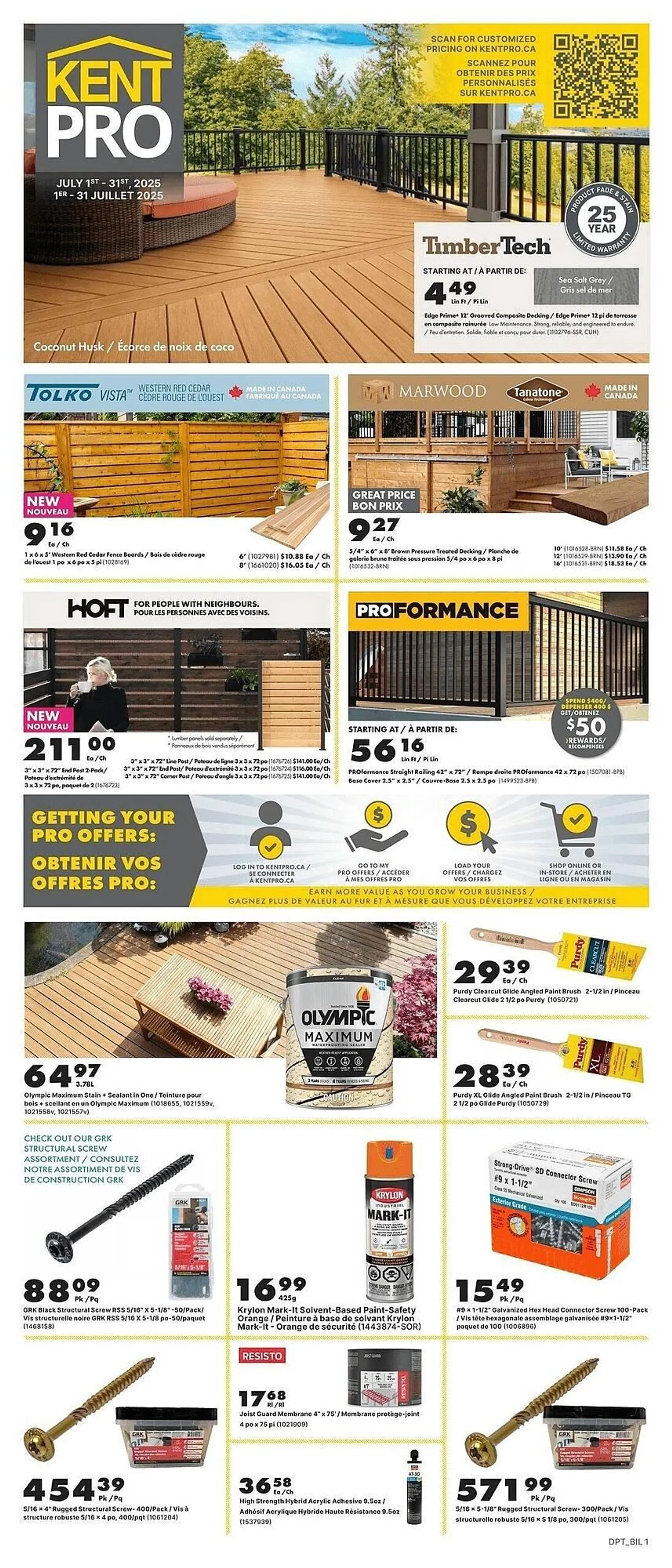Kent flyer from July 17 to July 30 2025 - flyer page 1