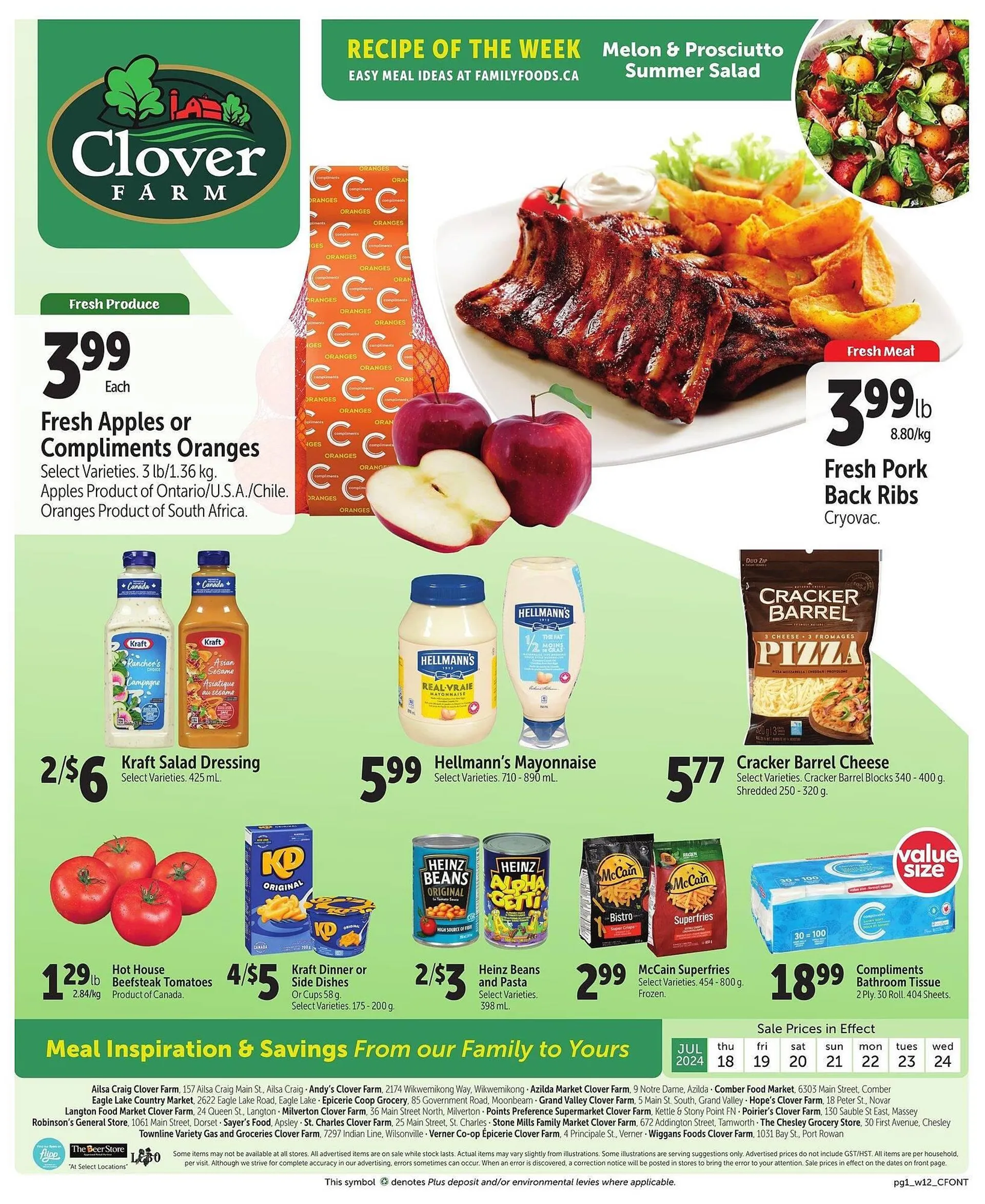 Clover Farm flyer - 1