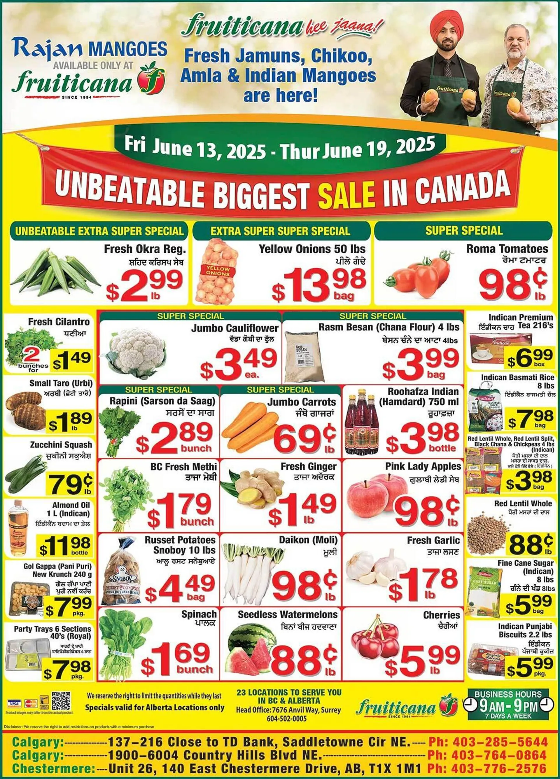 Fruiticana flyer from June 13 to June 19 2025 - flyer page 1
