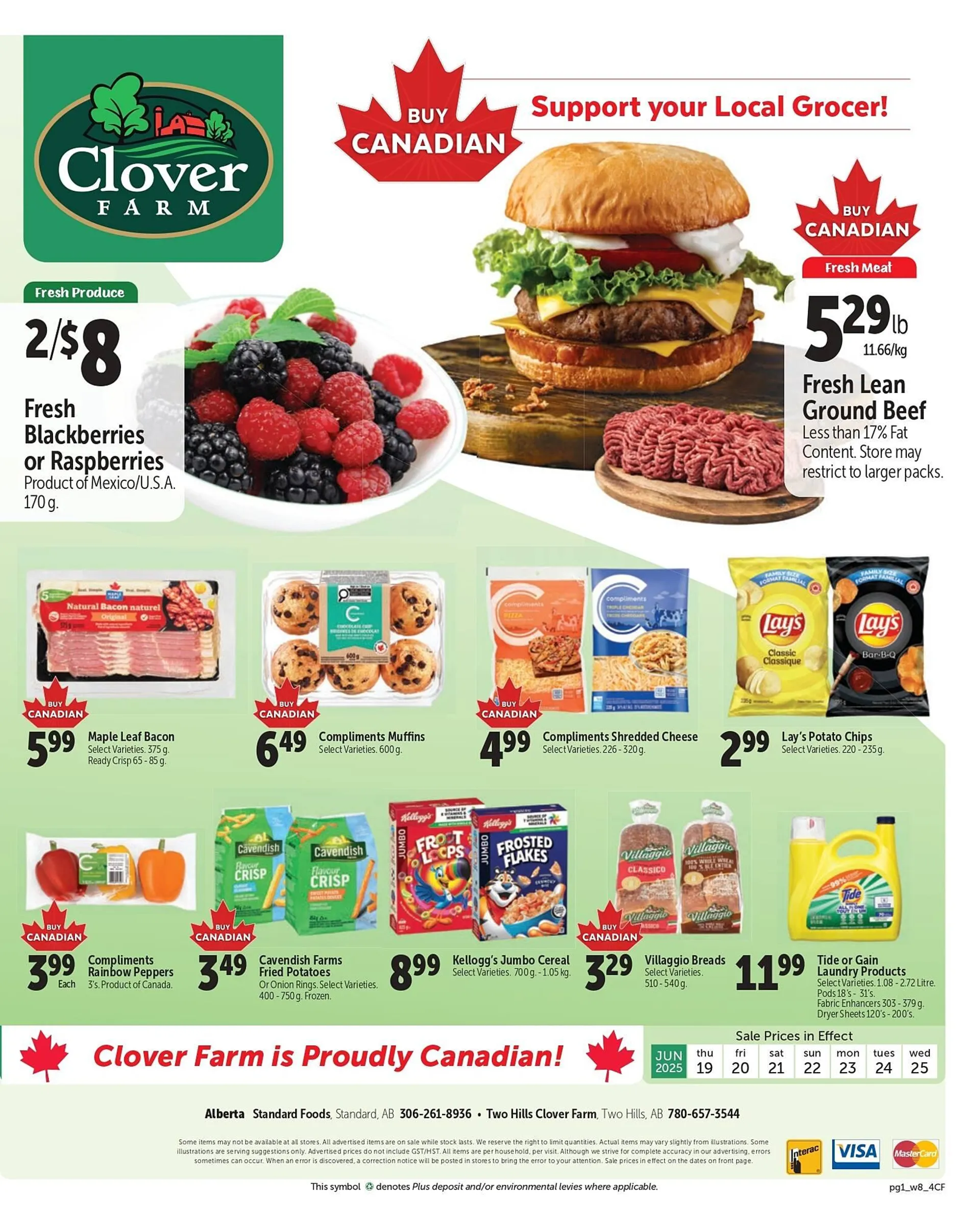 Clover Farm flyer from June 19 to June 25 2025 - flyer page 1