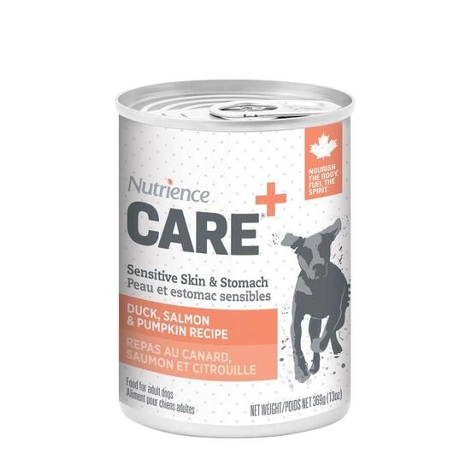 Pâté peau & estomac sensibles pour chien, canard saumon