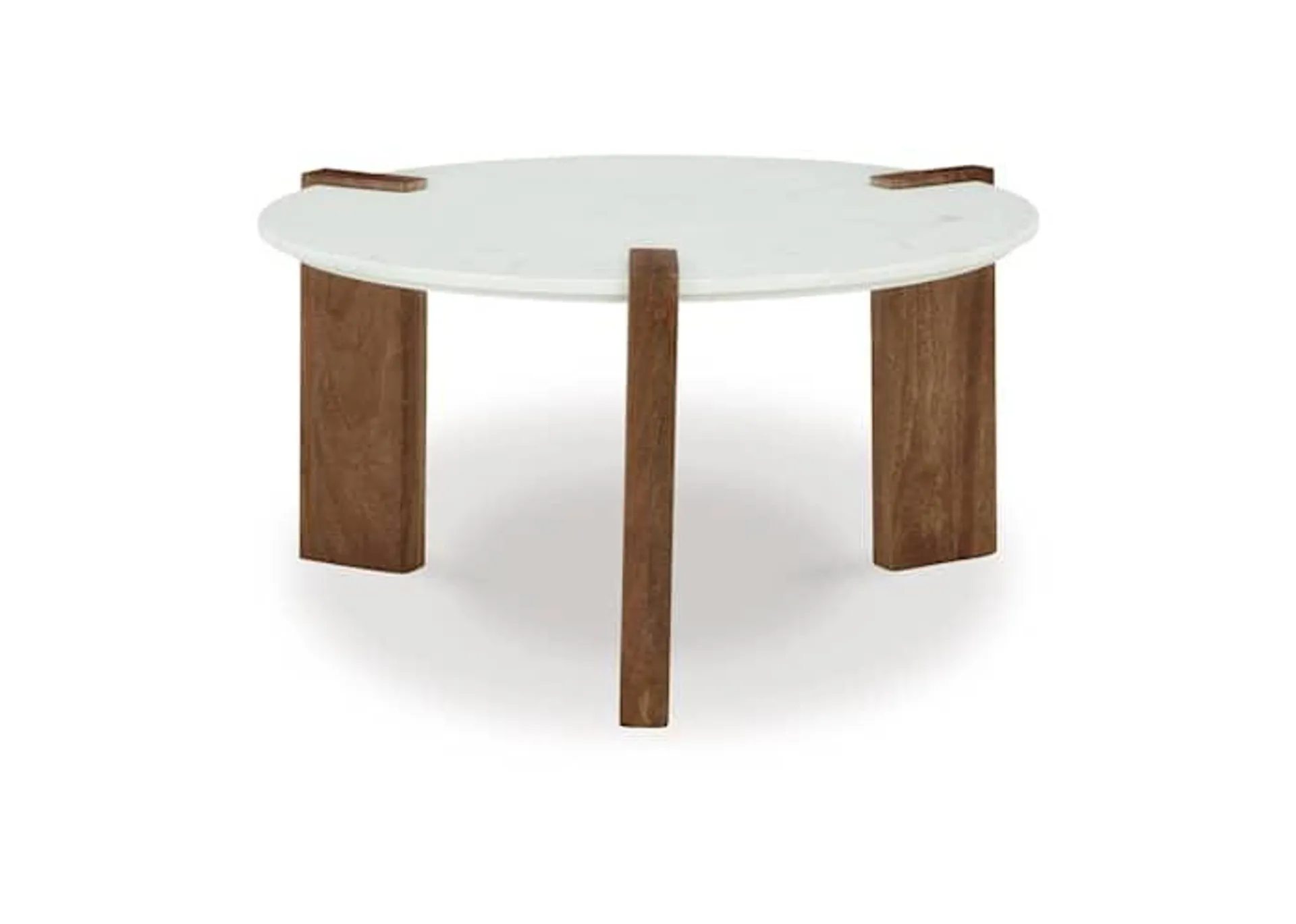 Isanti Coffee Table - White/Brown