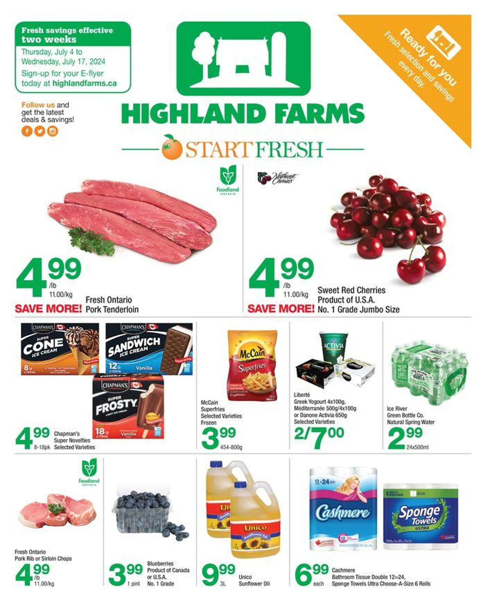 Highland Farms flyer - 1