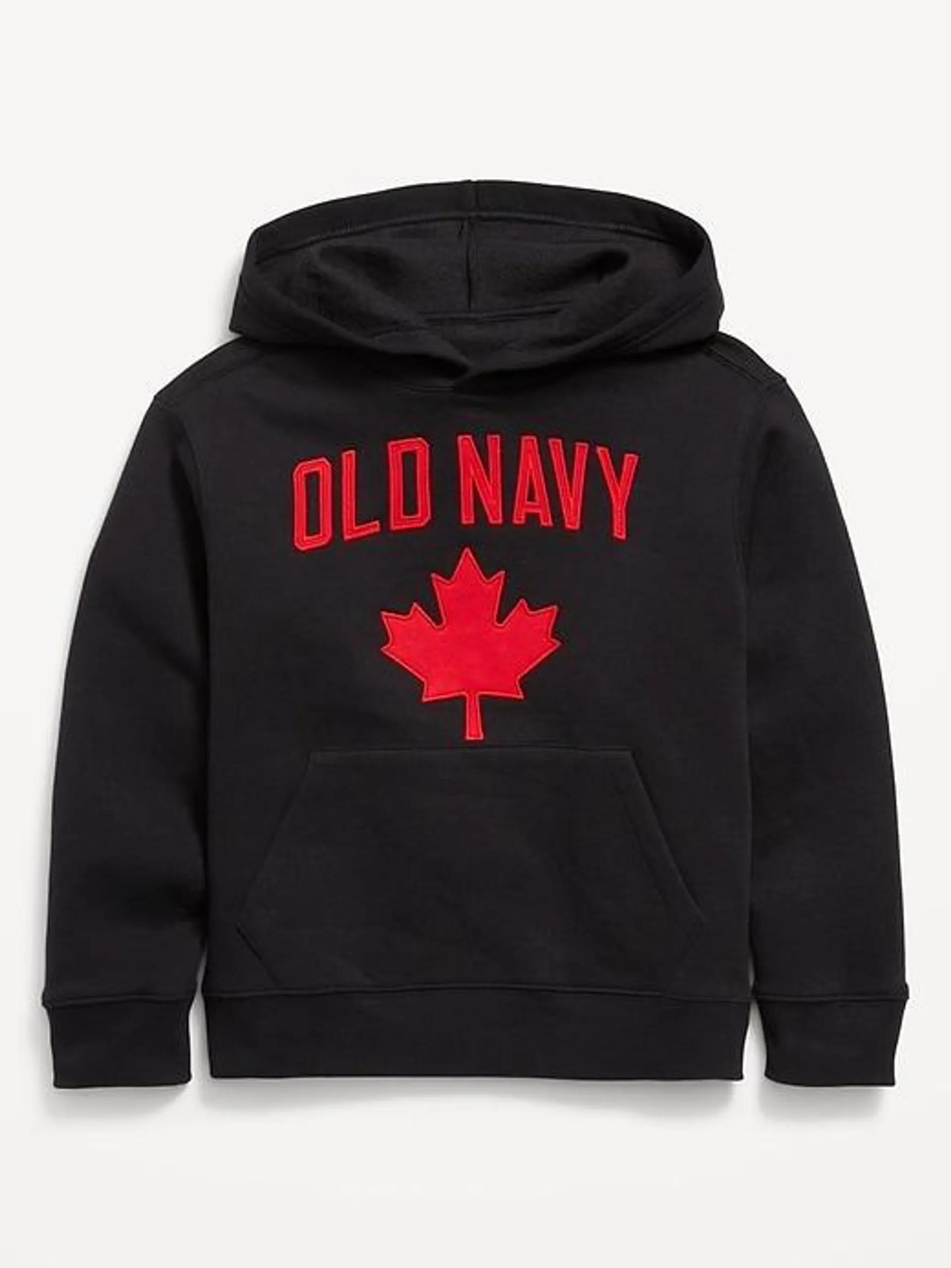 Loose Canada Logo-Graphic Pullover Hoodie for Boys