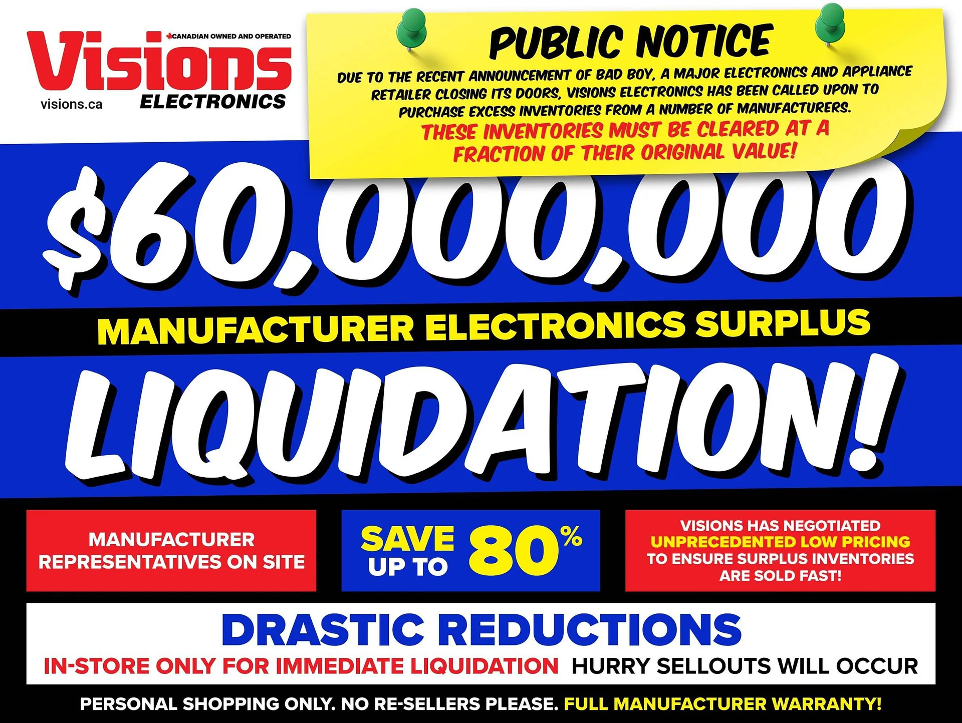 Visions Electronics flyer from February 23 to February 29 2024 - flyer page 1