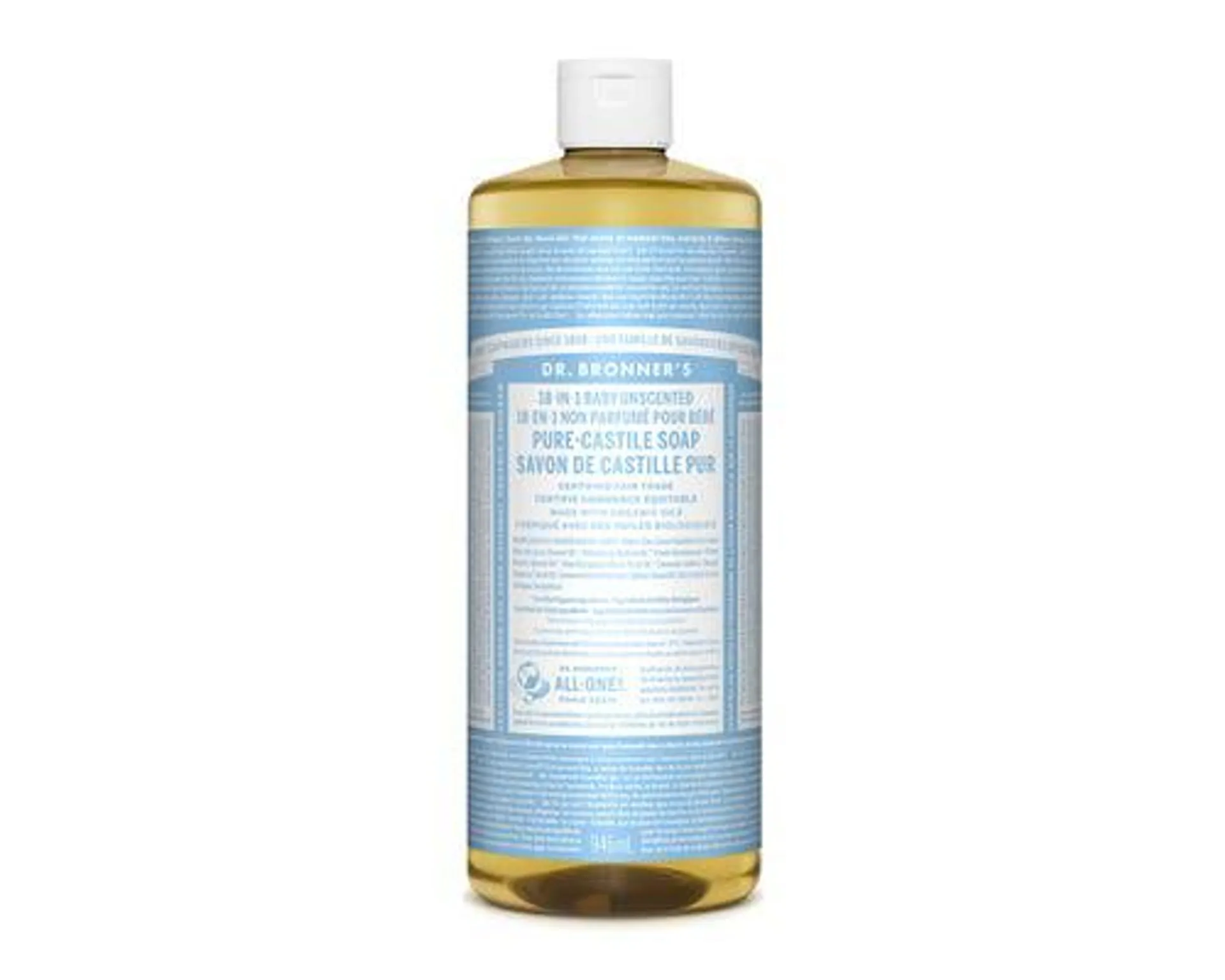 Dr. Bronner's 18-In-1 Pure-Castile Soap Baby Unscented 946mL