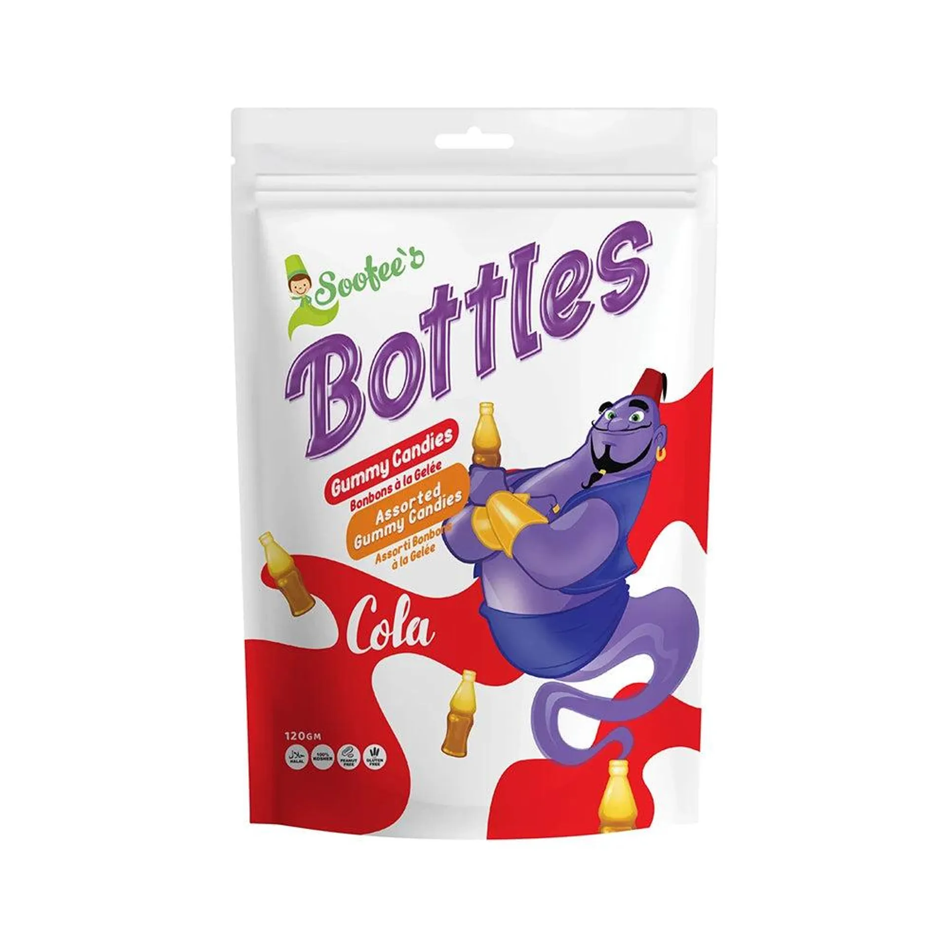 Soofee fizzy cola Bottles 120g