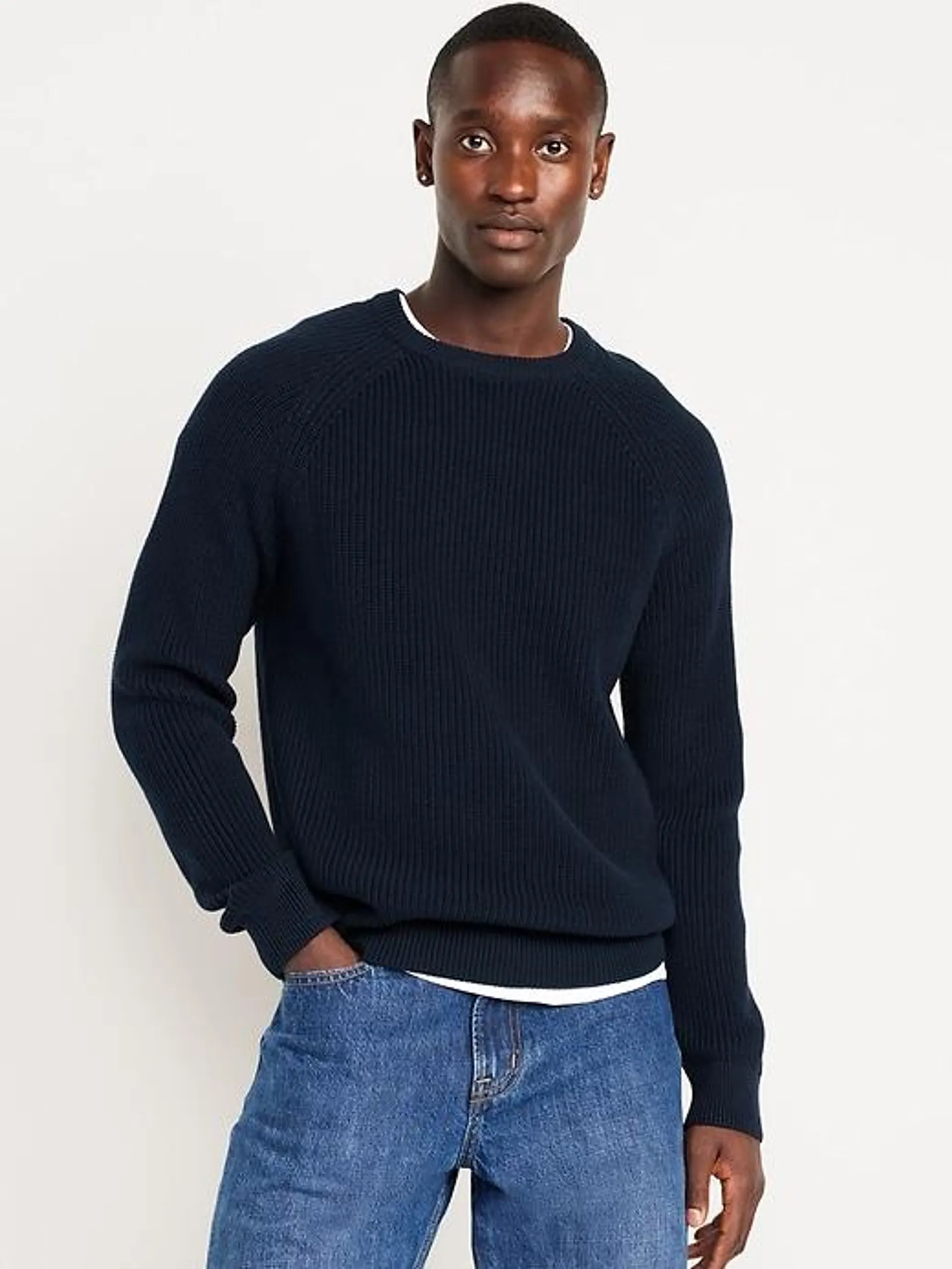 Shaker-Stitch Sweater