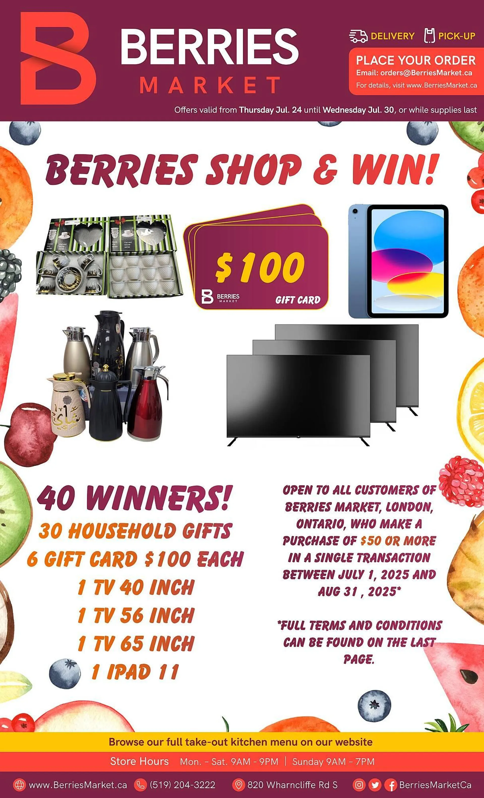 Berries Market flyer from July 24 to July 30 2025 - flyer page 1