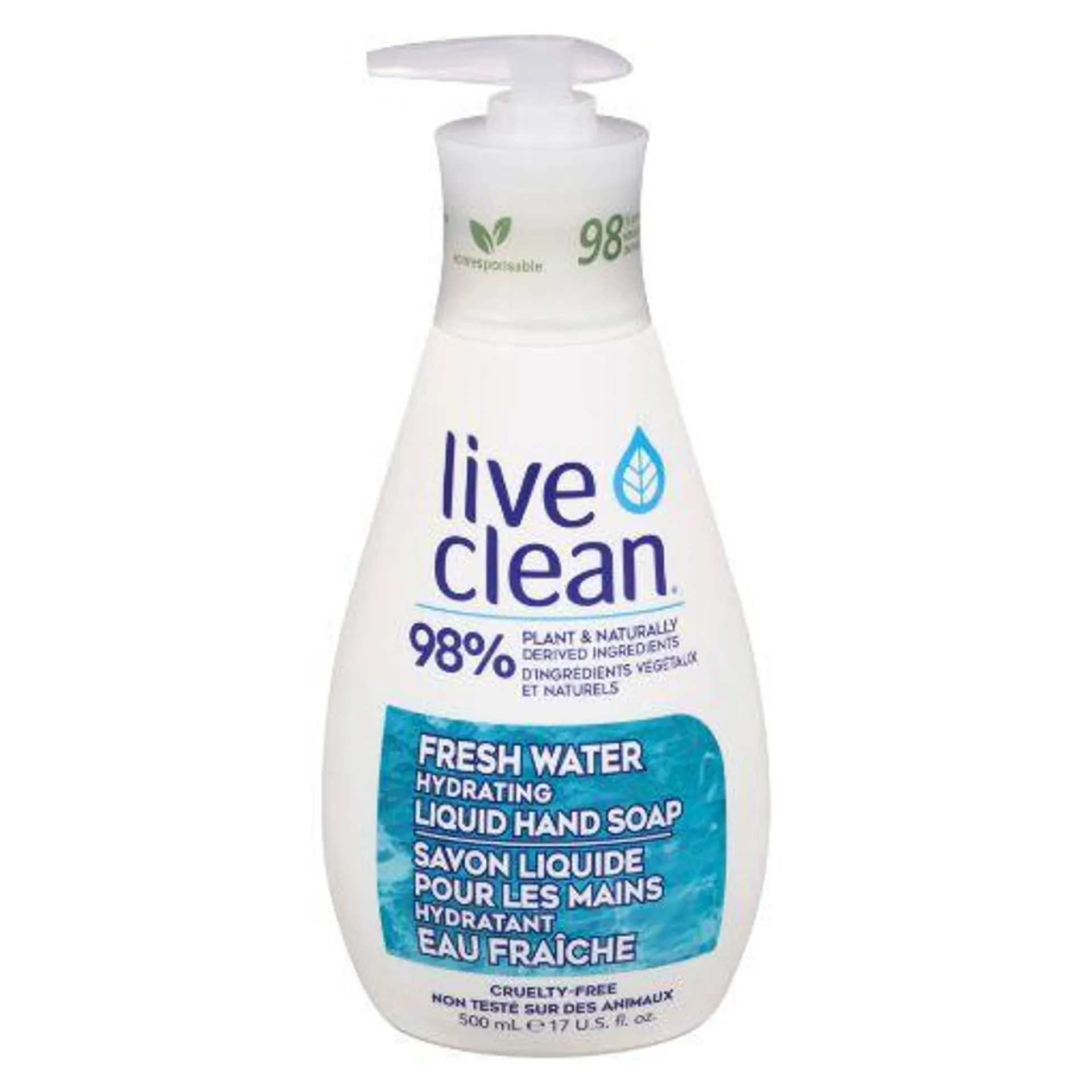 LIVE CLEAN LIQUID SOAP - FRESH WATER 500ML