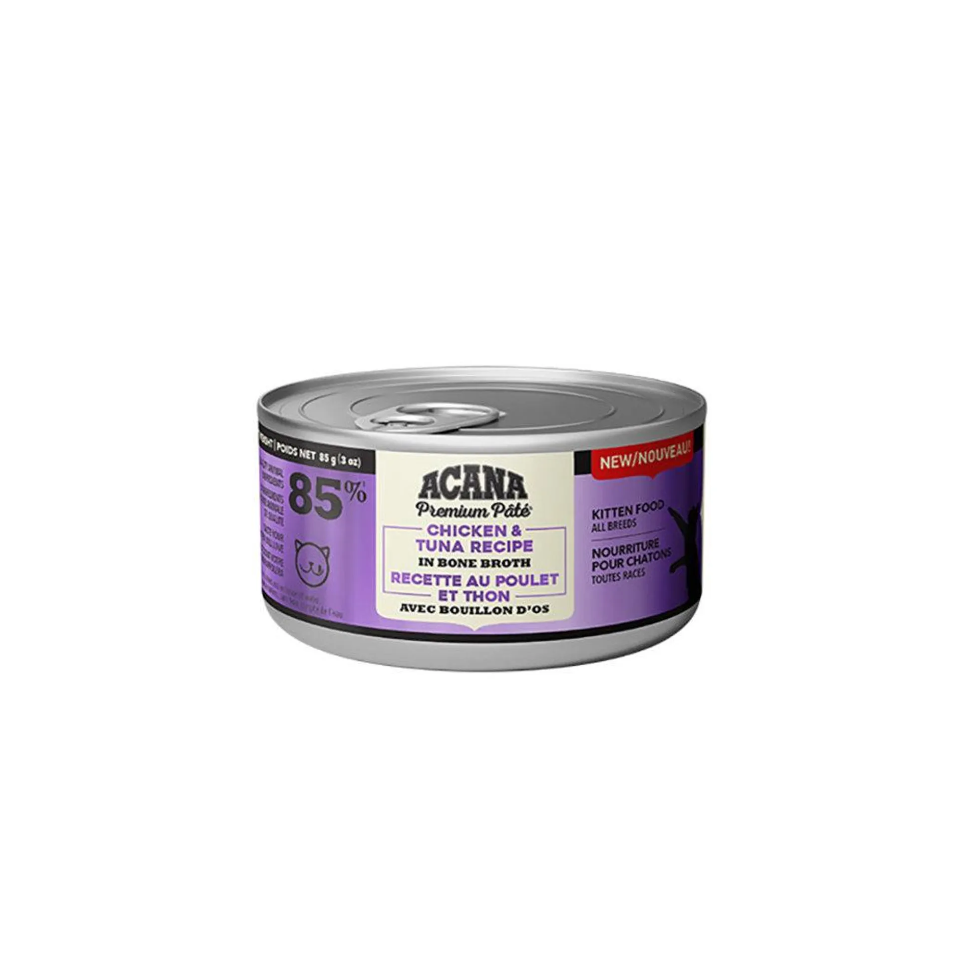 Acana, Can, Kitten - Chicken & Tuna in Broth - 85 g - Wet Cat Food