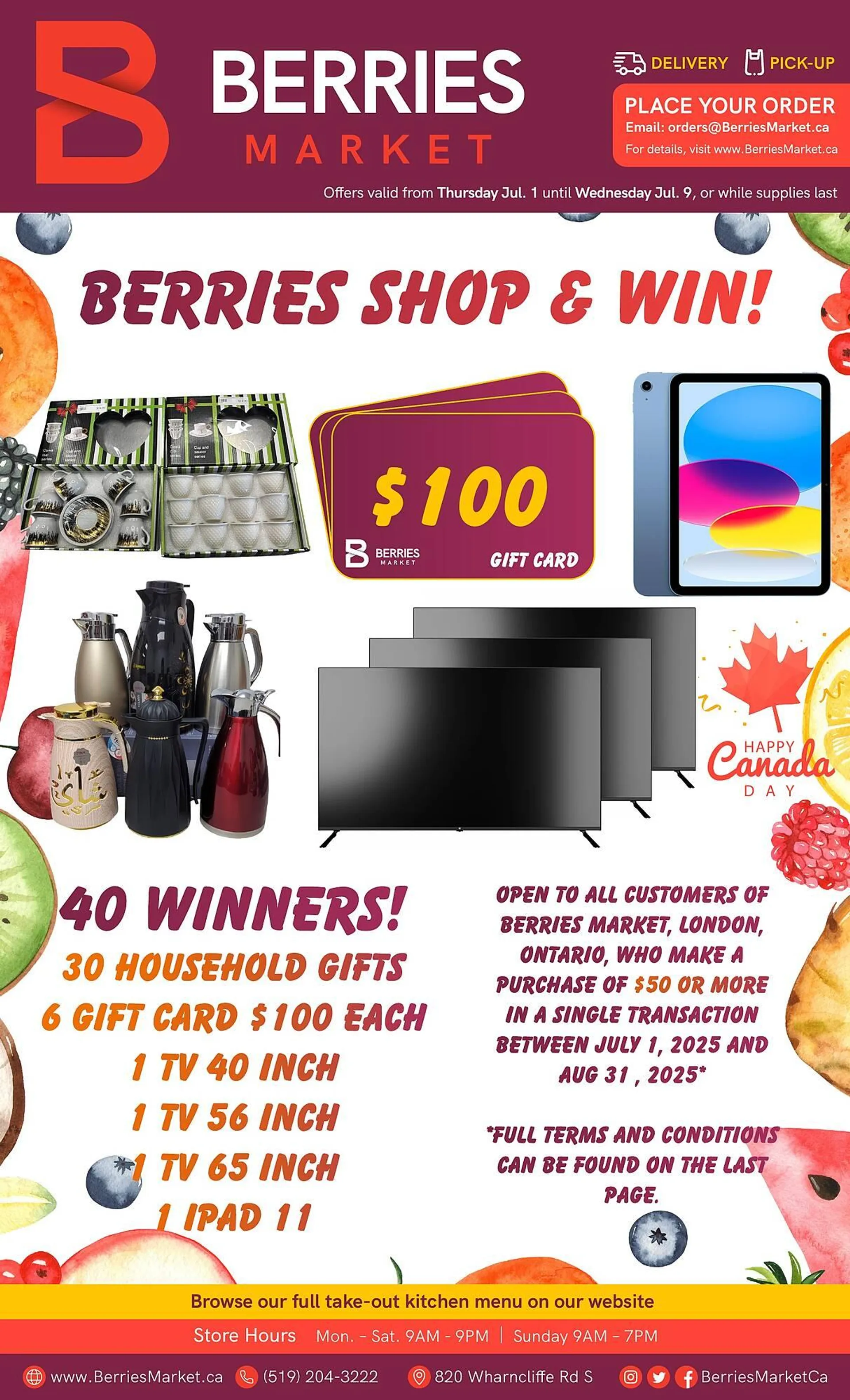 Berries Market flyer from July 1 to July 9 2025 - flyer page 1