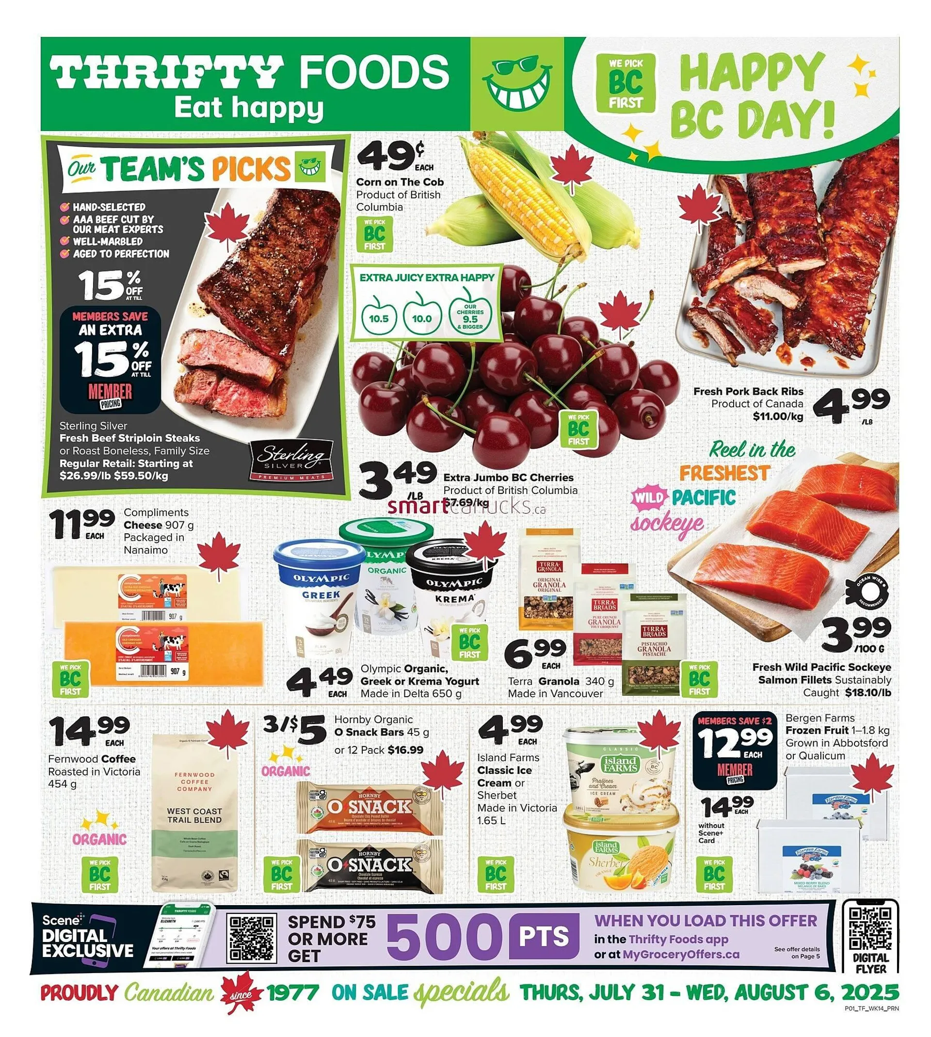 Thrifty Foods flyer from July 31 to August 6 2025 - flyer page 1