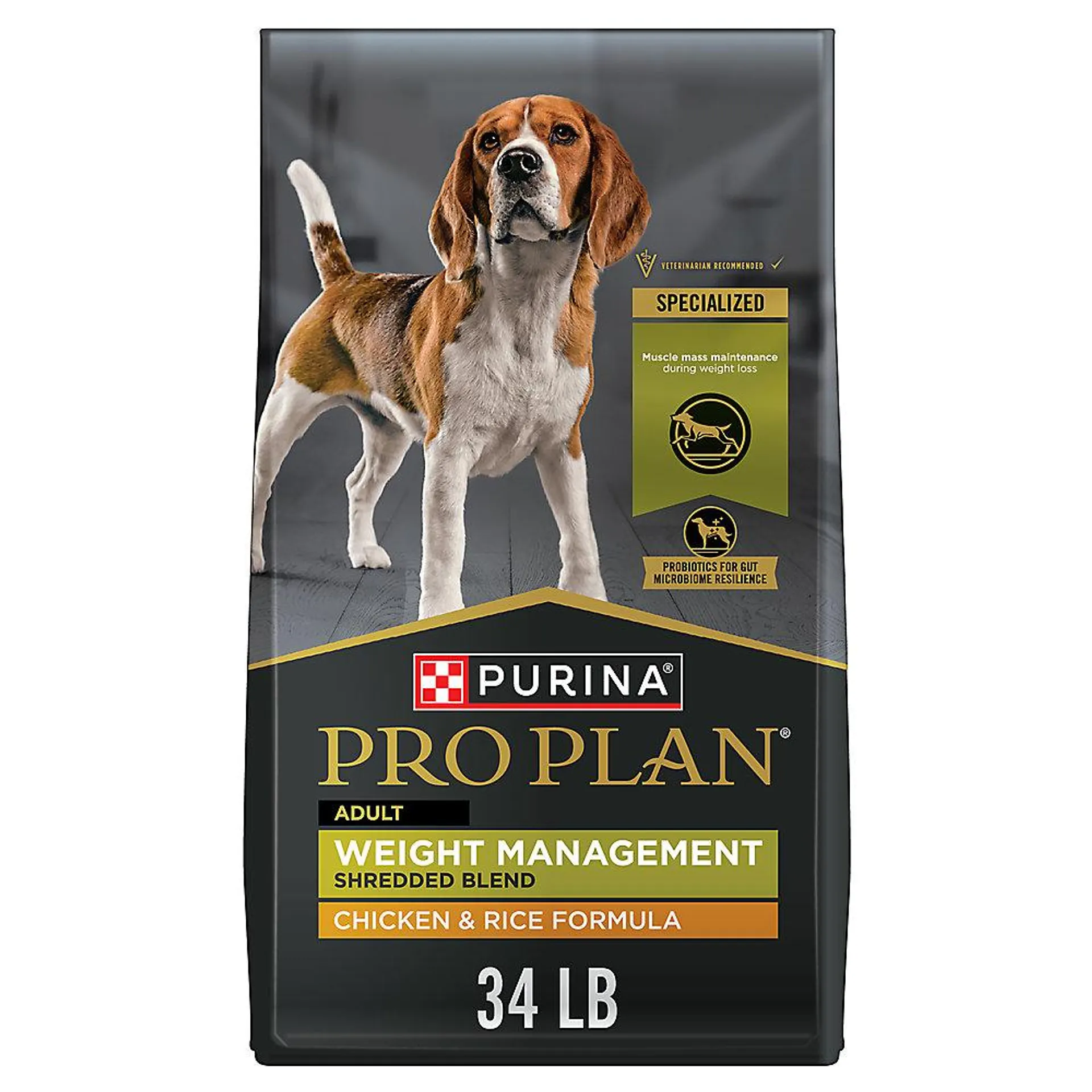 Purina Pro Plan Specialized Adult Dry Dog Food - Weight Management, Chicken & Rice