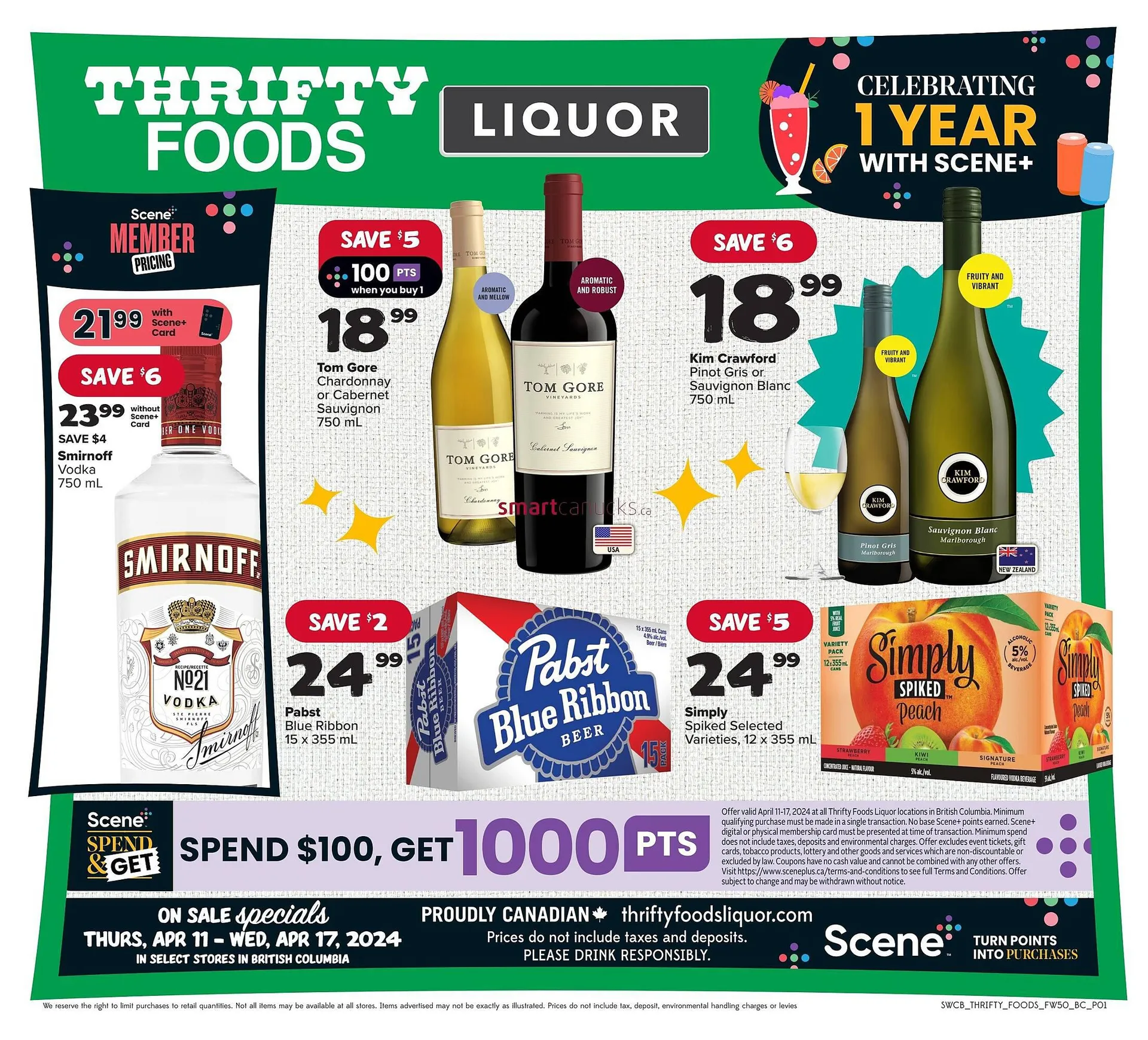 Thrifty Foods flyer from April 11 to April 17 2024 - flyer page 1
